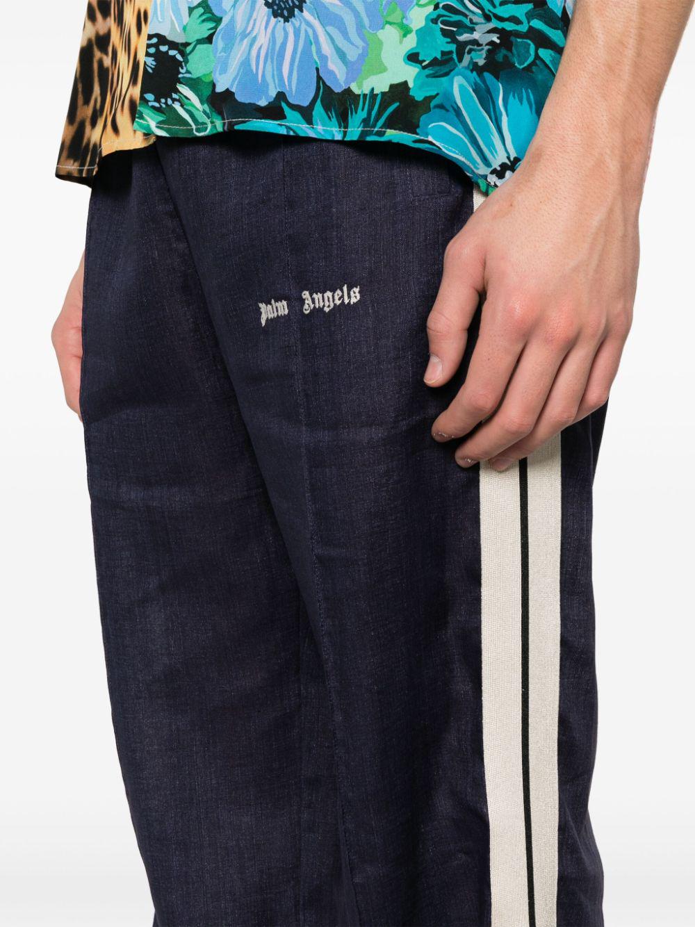 Palm Angels Trousers Blue PMCJ021S24FAB0034603 (Palm Angels / パンツ ) | Palm Angels (パームエンジェルス)(4)