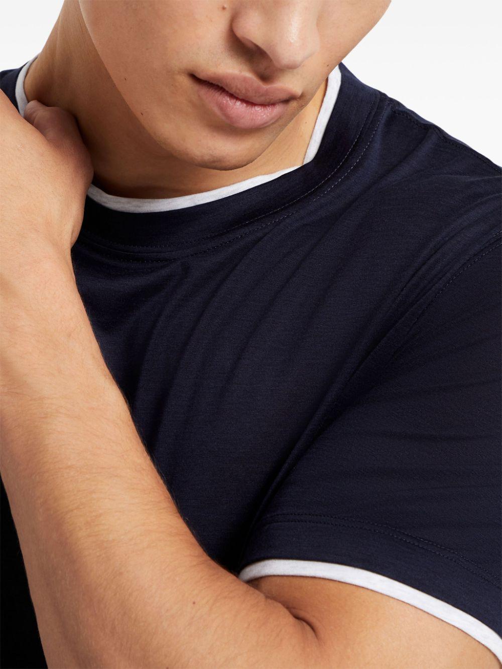 Brunello Cucinelli T-shirts and Polos Blue MD8217427CW770 (Brunello Cucinelli / Tシャツ・カットソー ) | Brunello Cucinelli (ブルネロ・クチネリ)(2)