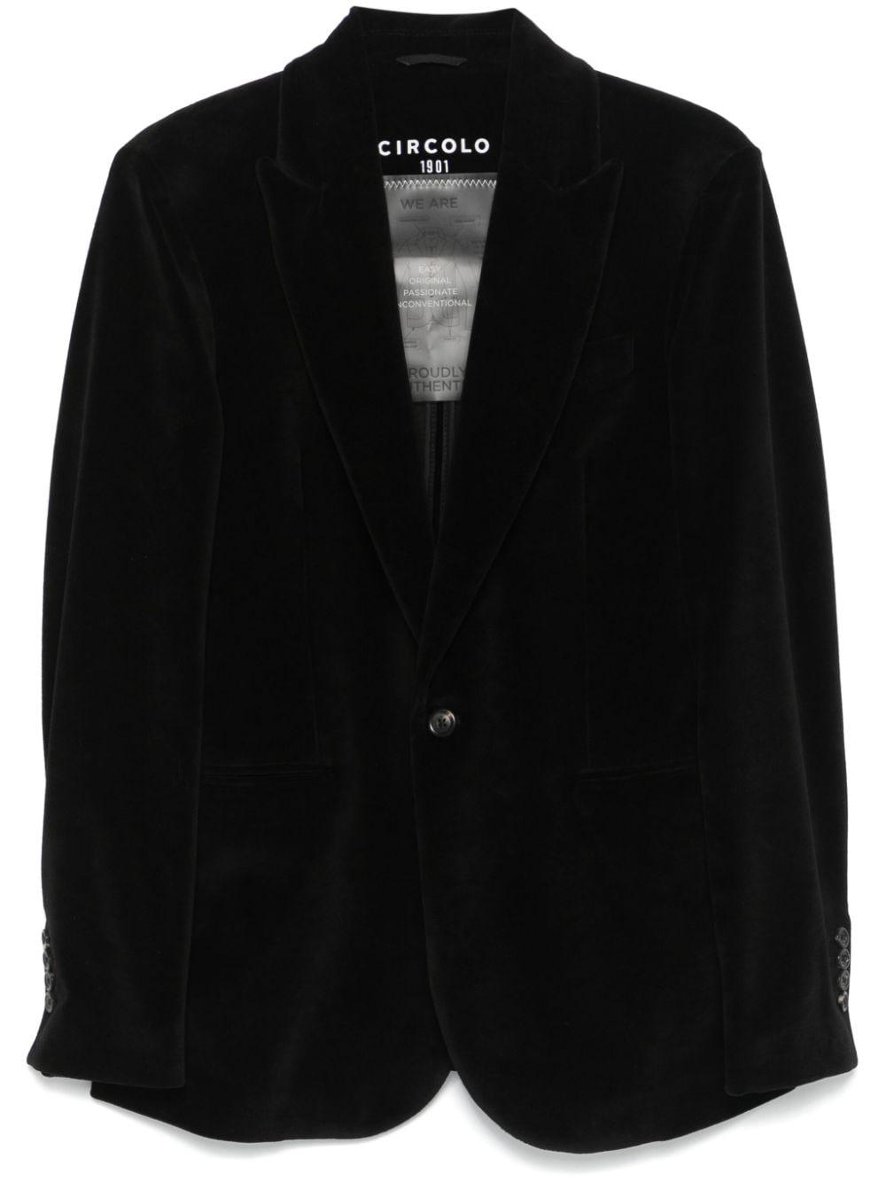 Circolo 1901 Jackets Black CN4492007 (CIRCOLO 1901 / ブレザー・ジャケット ) | CIRCOLO 1901 (チルコロ1901)