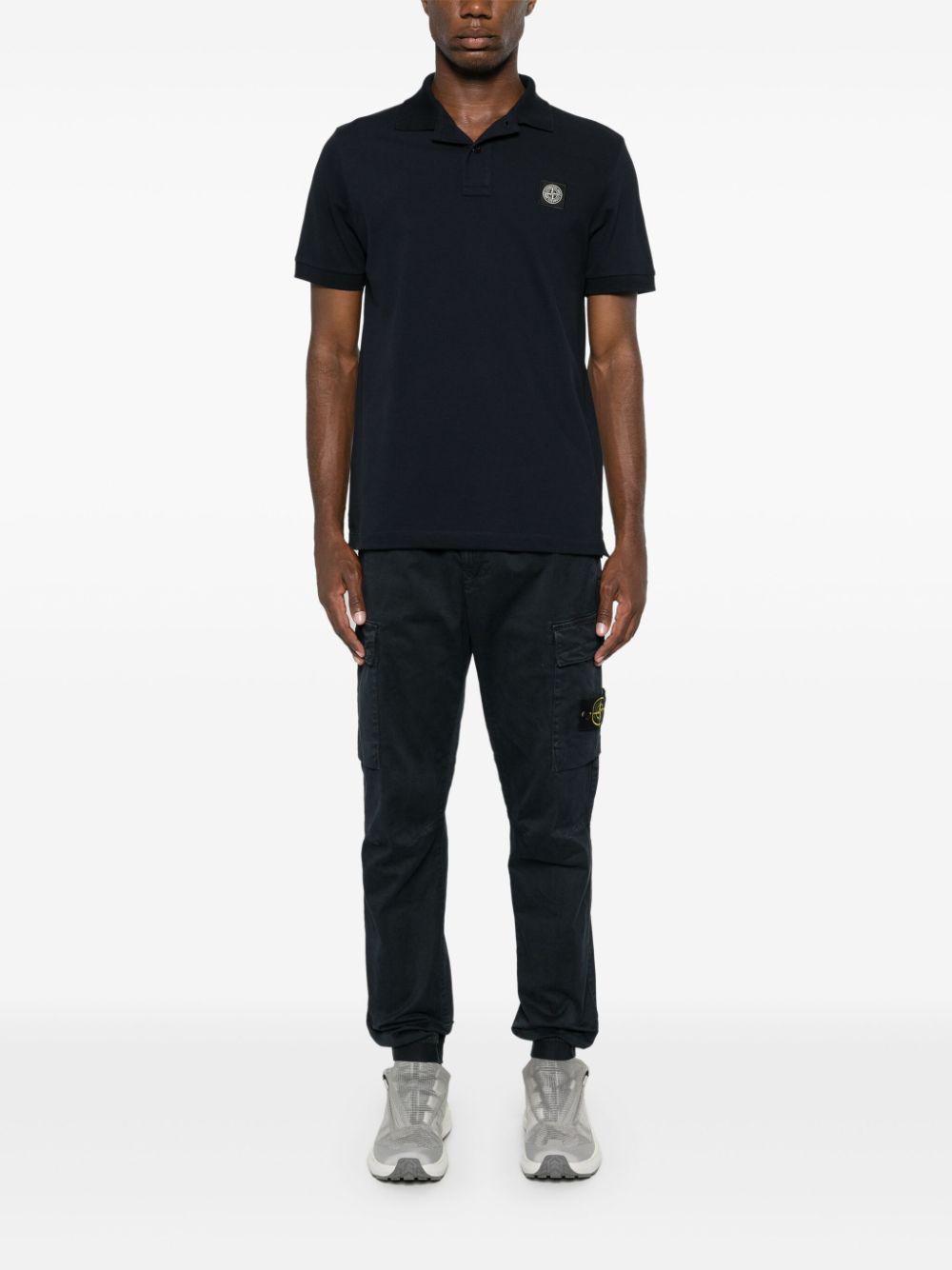 Stone Island T-shirts and Polos Blue K1S1522002SCS0017V0020 (STONE ISLAND / ポロシャツ ) | STONE ISLAND (ストーンアイランド)(4)