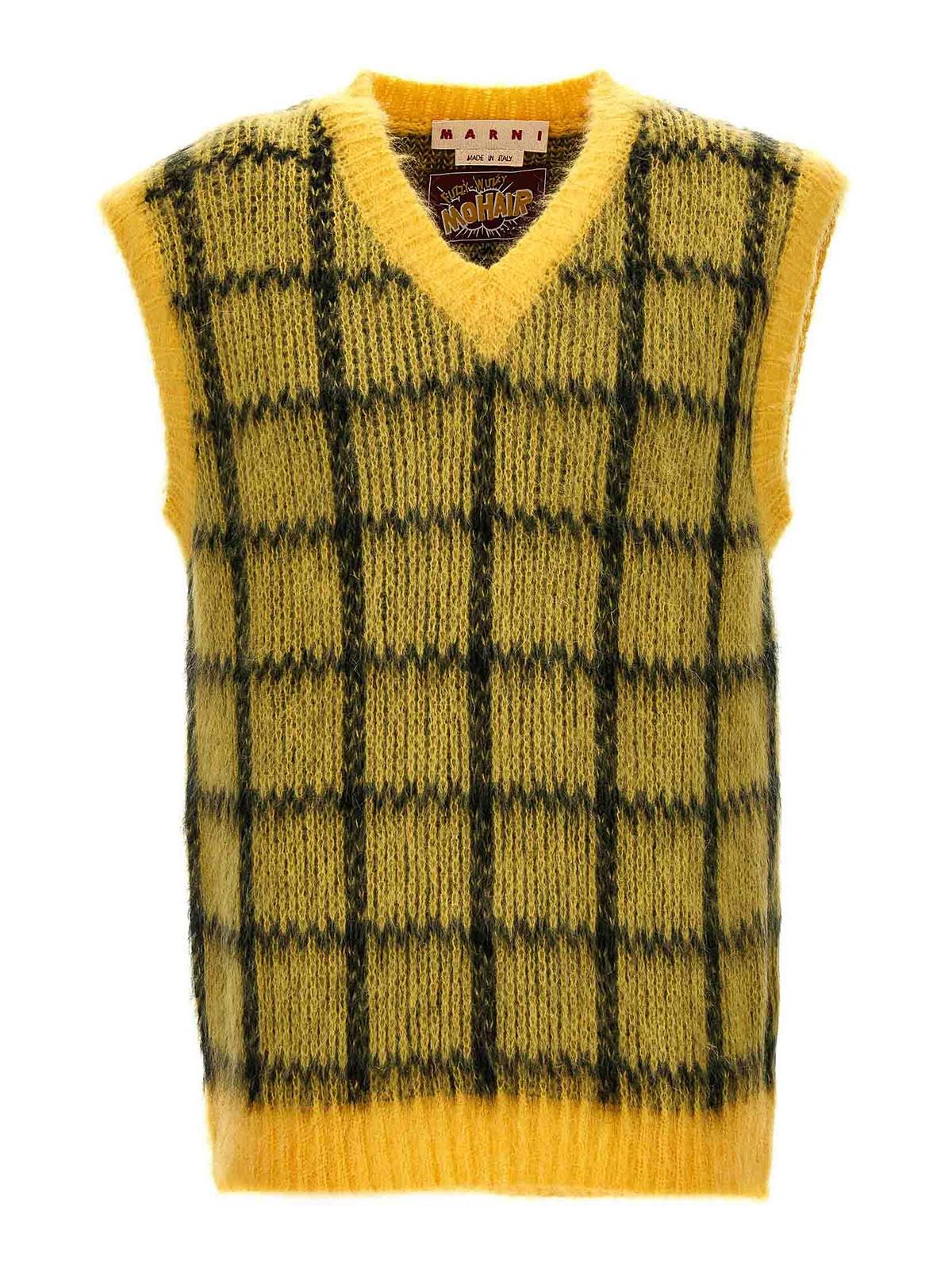 brushed check fuzzy wuzzy vest CVMG0103Q1UFU161CHY56 (Marni / ベスト ) | Marni (マルニ)