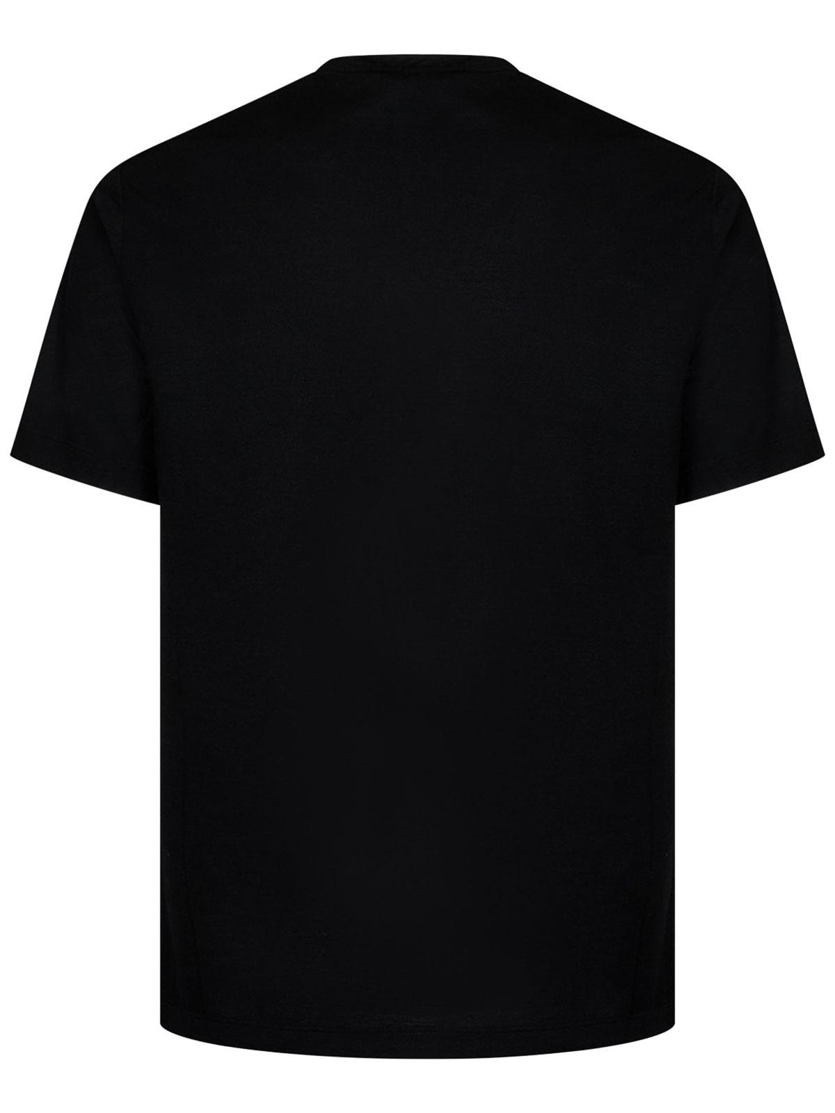 Black Wool & Lyocell T-Shirt ITLTMC55ITEL6105999 (LARDINI / ニット・セーター・カーディガン ) | LARDINI (ラルディーニ)(1)