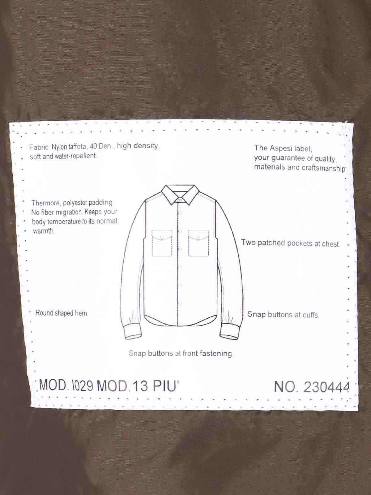 Nylon shirt jacket I029796196237 (ASPESI / シャツ・ブラウス ) | ASPESI (アスペジ)(4)