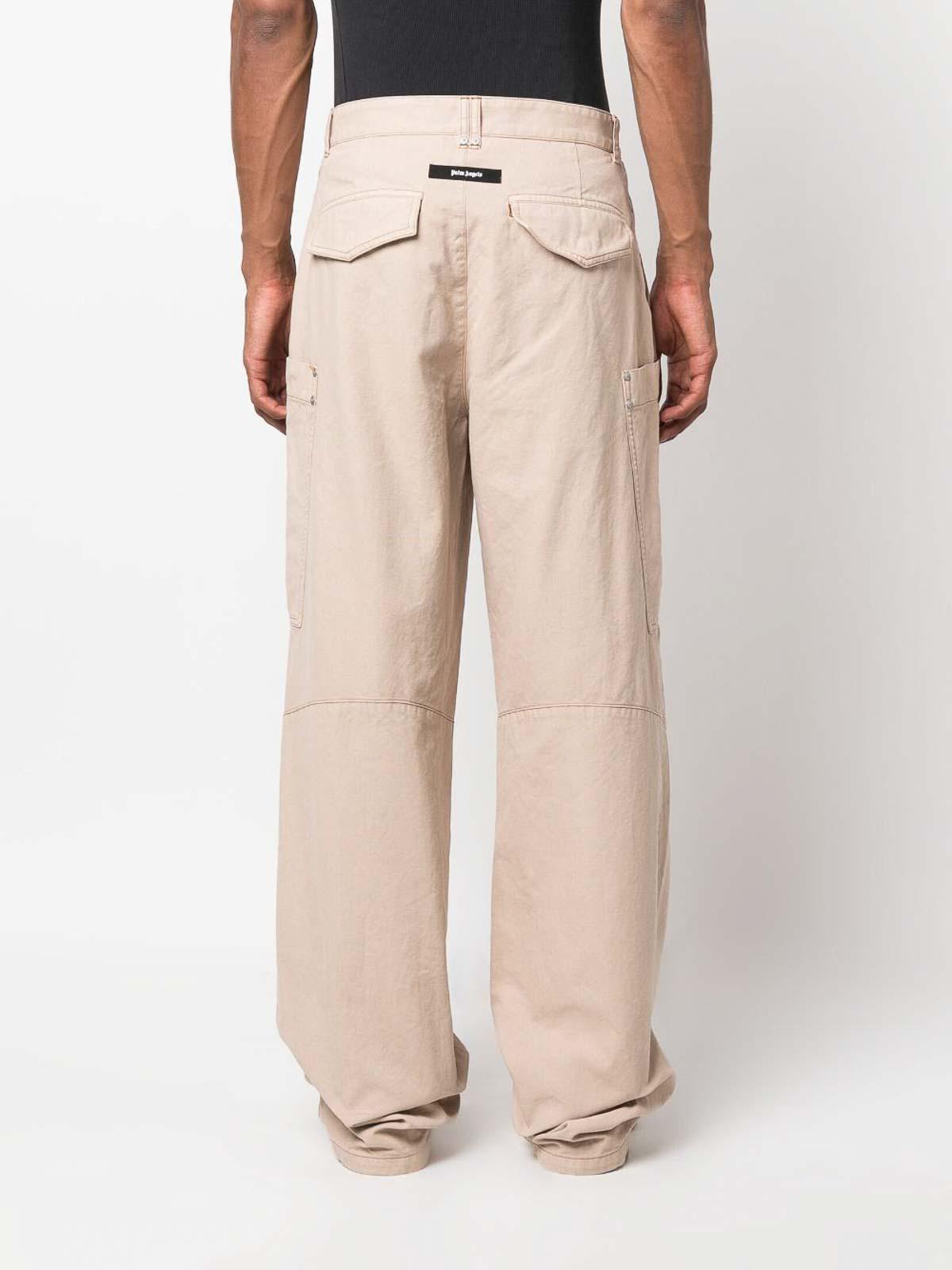 wide-leg cotton cargo trousers PMCF025F23FAB0016110 (Palm Angels / パンツ ) | Palm Angels (パームエンジェルス)(2)