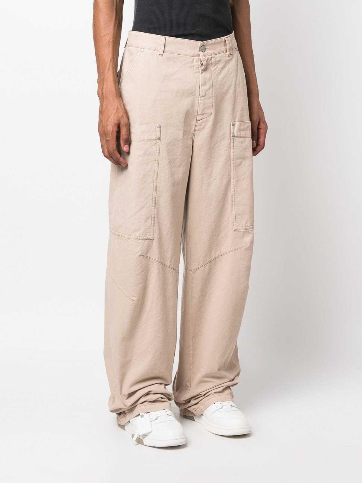wide-leg cotton cargo trousers PMCF025F23FAB0016110 (Palm Angels / パンツ ) | Palm Angels (パームエンジェルス)(3)