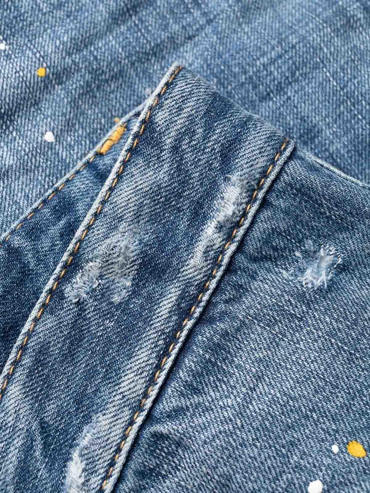 distressed-effect patchwork jeans S74LB1349S30309470 (Dsquared2 / ジーンズ ) | Dsquared2 (ディースクエアード)(5)