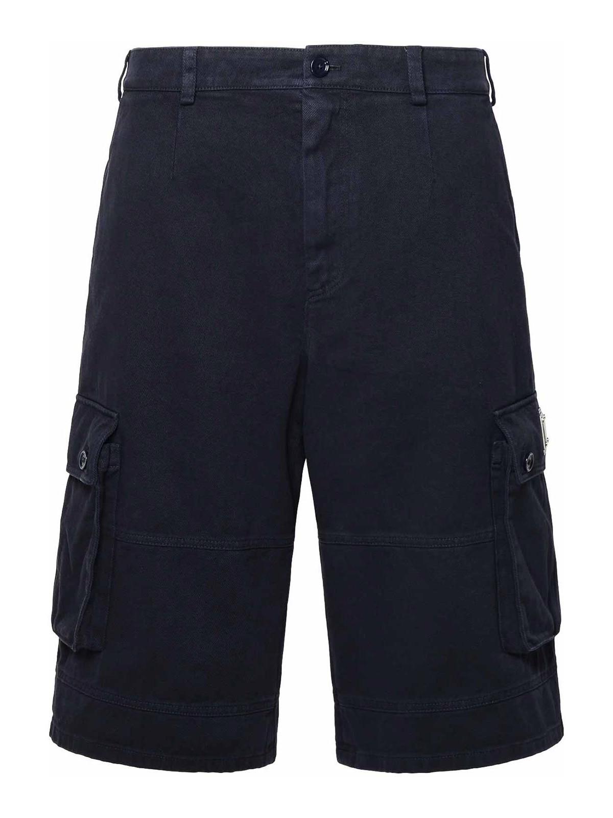 Blue Cotton Cargo Bermuda Shorts GV5JXTG8KH1B0387 (Dolce & Gabbana / ショートパンツ ) | Dolce & Gabbana (ドルチェガッバーナ)
