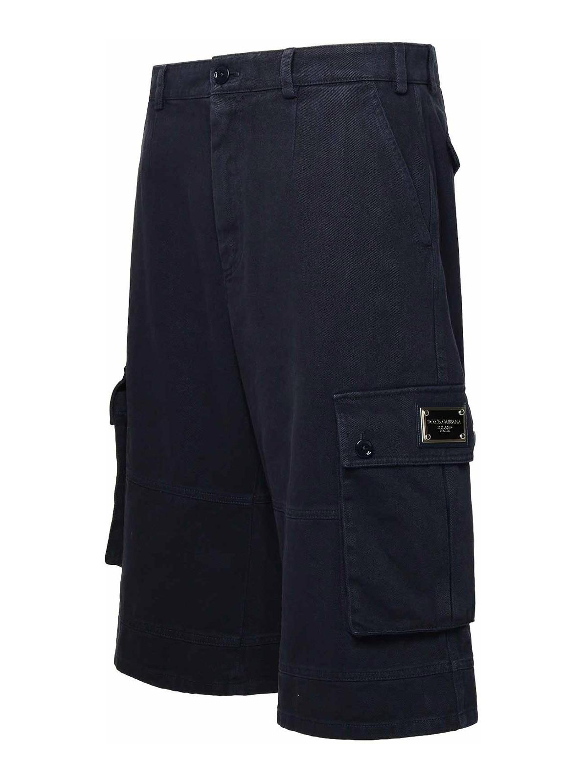 Blue Cotton Cargo Bermuda Shorts GV5JXTG8KH1B0387 (Dolce & Gabbana / ショートパンツ ) | Dolce & Gabbana (ドルチェガッバーナ)(2)