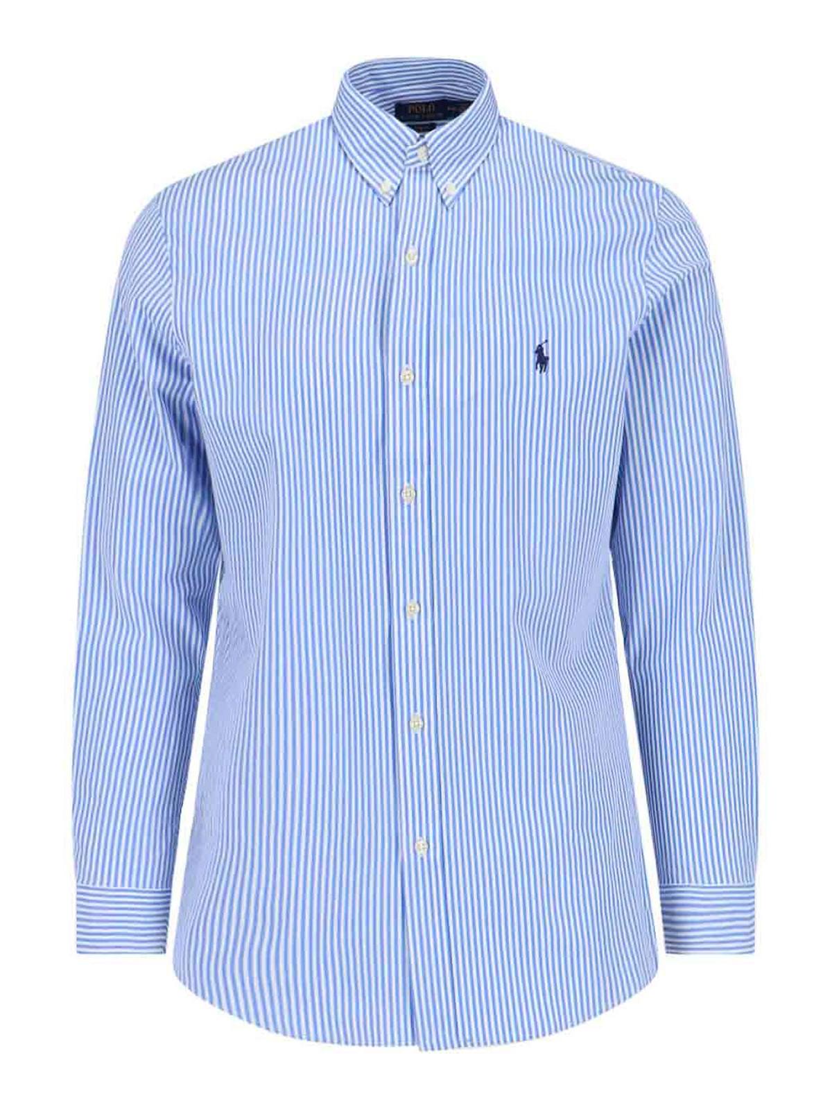 Striped Logo Shirt 710929344001 (Polo Ralph Lauren / シャツ・ブラウス ) | Polo Ralph Lauren (ポロ ラルフ ローレン)