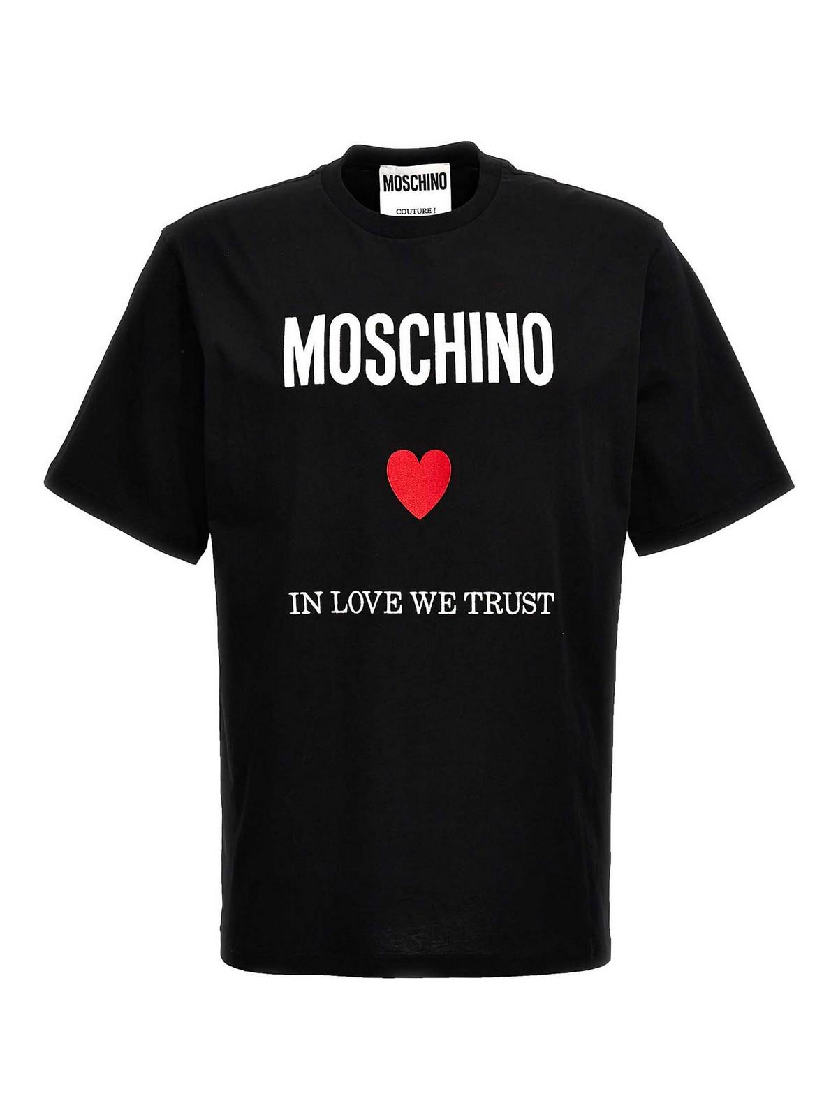 In Love We Trust T-Shirt 071402411555 (MOSCHINO / Tシャツ・カットソー ) | MOSCHINO (モスキーノ)
