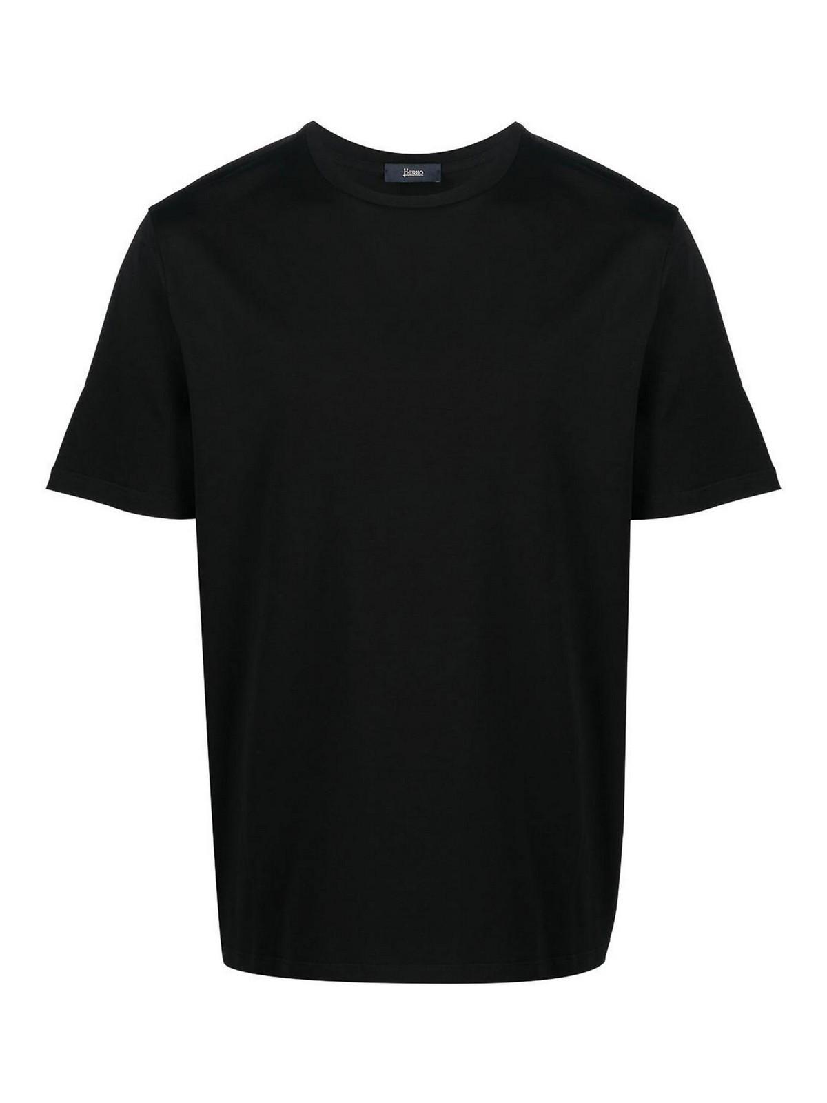 Black t-shirt JG000174U520039300 (Herno / Tシャツ・カットソー ) | Herno (ヘルノ)