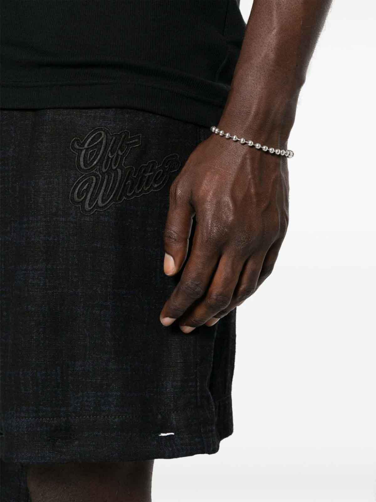 Checked Bermuda shorts OMCE047S24FAB0014710 (Off-White / ショートパンツ ) | Off-White (オフホワイト)(5)