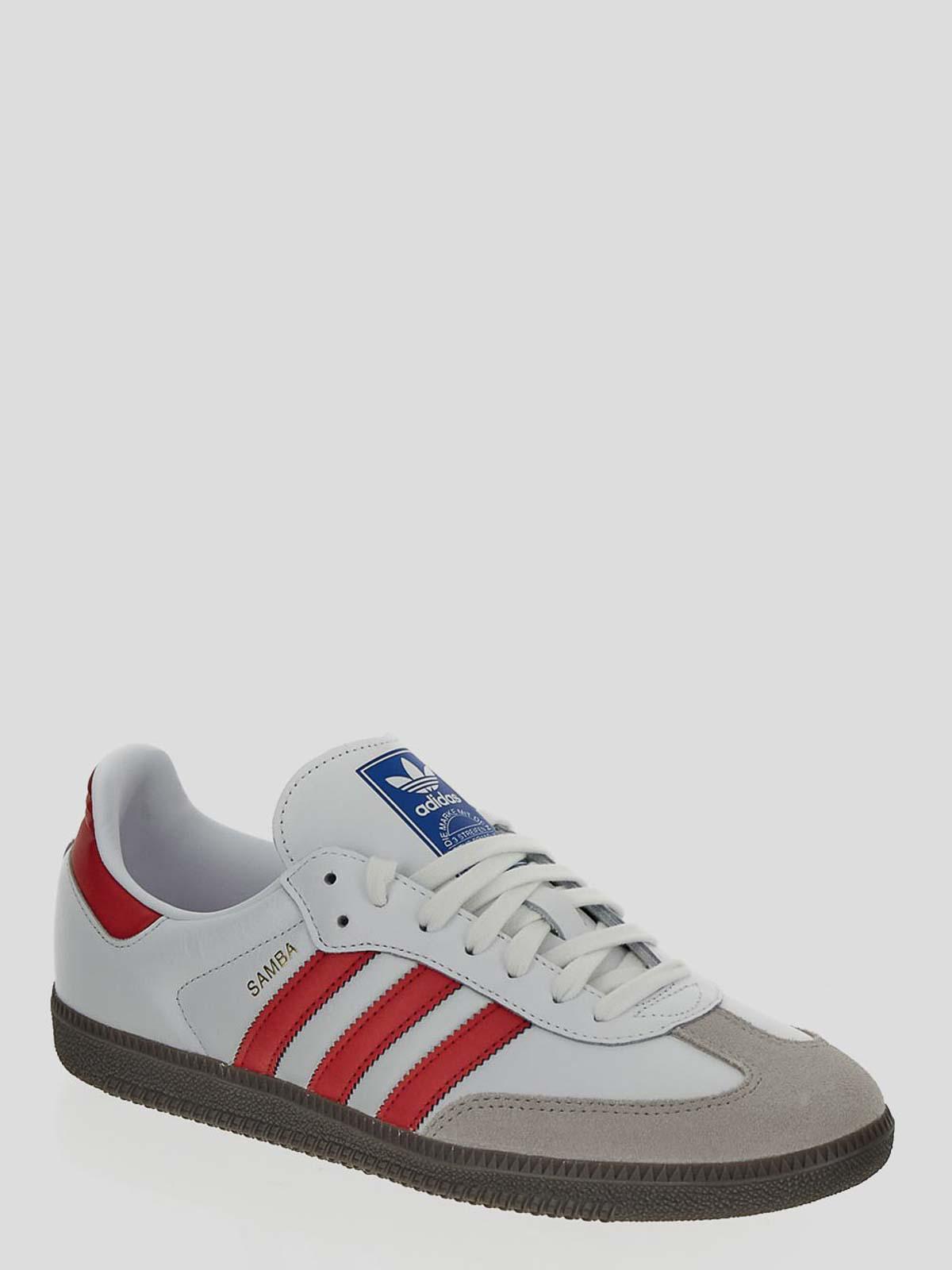 low top sneakers in white with iconic red IG1025 (adidas Originals / スニーカー ) | adidas Originals (アディダス オリジナルス)(1)