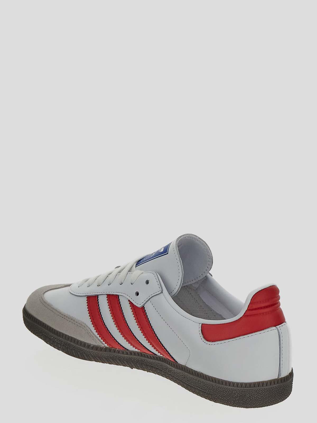 low top sneakers in white with iconic red IG1025 (adidas Originals / スニーカー ) | adidas Originals (アディダス オリジナルス)(2)
