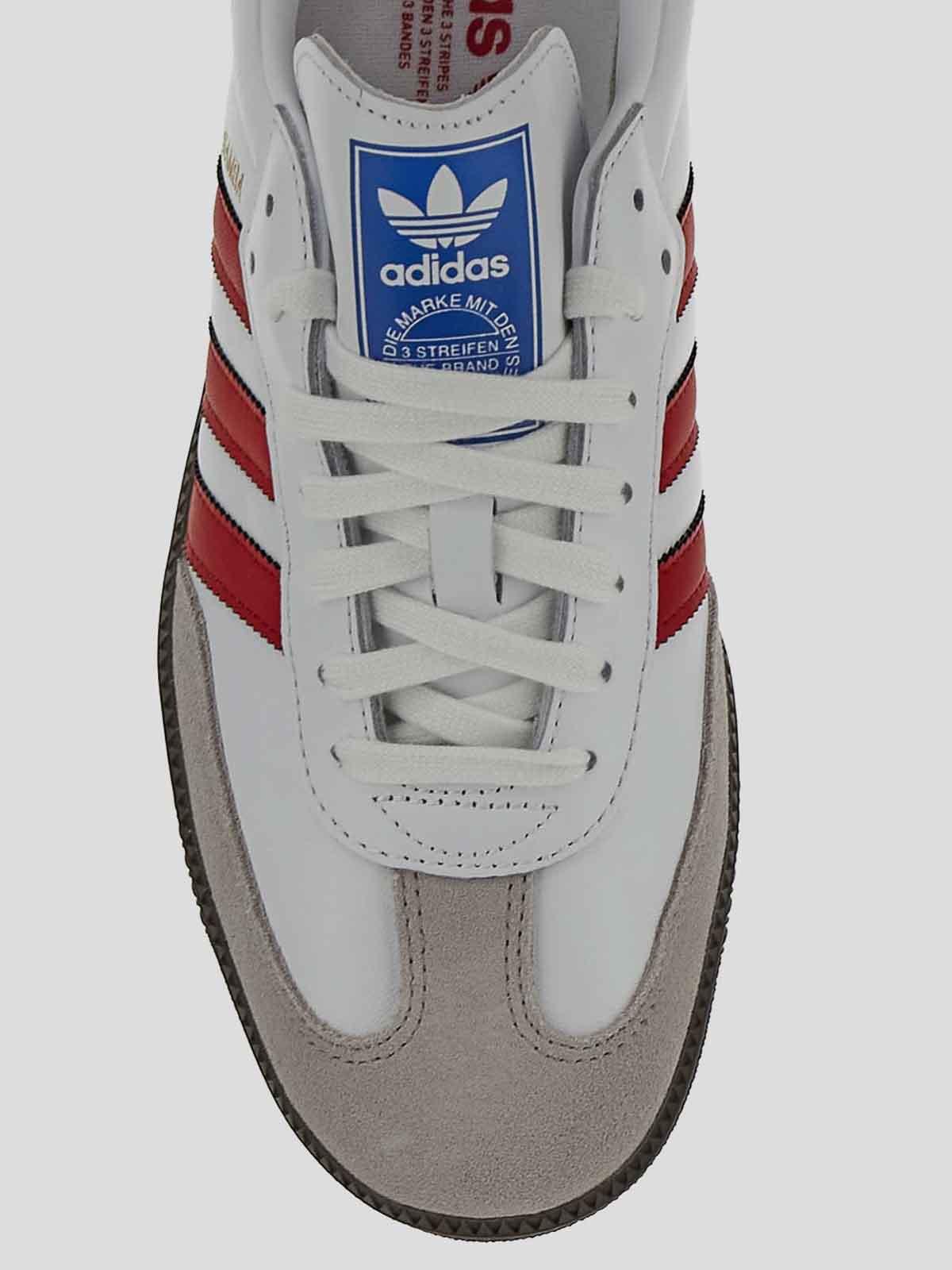 low top sneakers in white with iconic red IG1025 (adidas Originals / スニーカー ) | adidas Originals (アディダス オリジナルス)(3)
