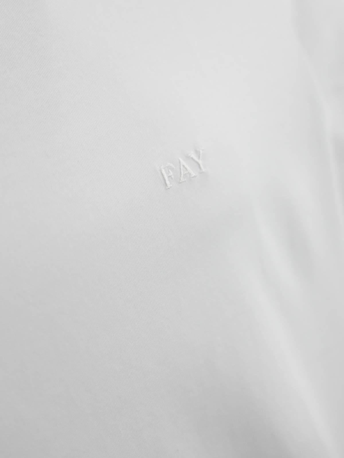 T-Shirt With Logo Embroidery NPMB3481300UCXB001 (Fay / Tシャツ・カットソー ) | Fay (フェイ)(2)