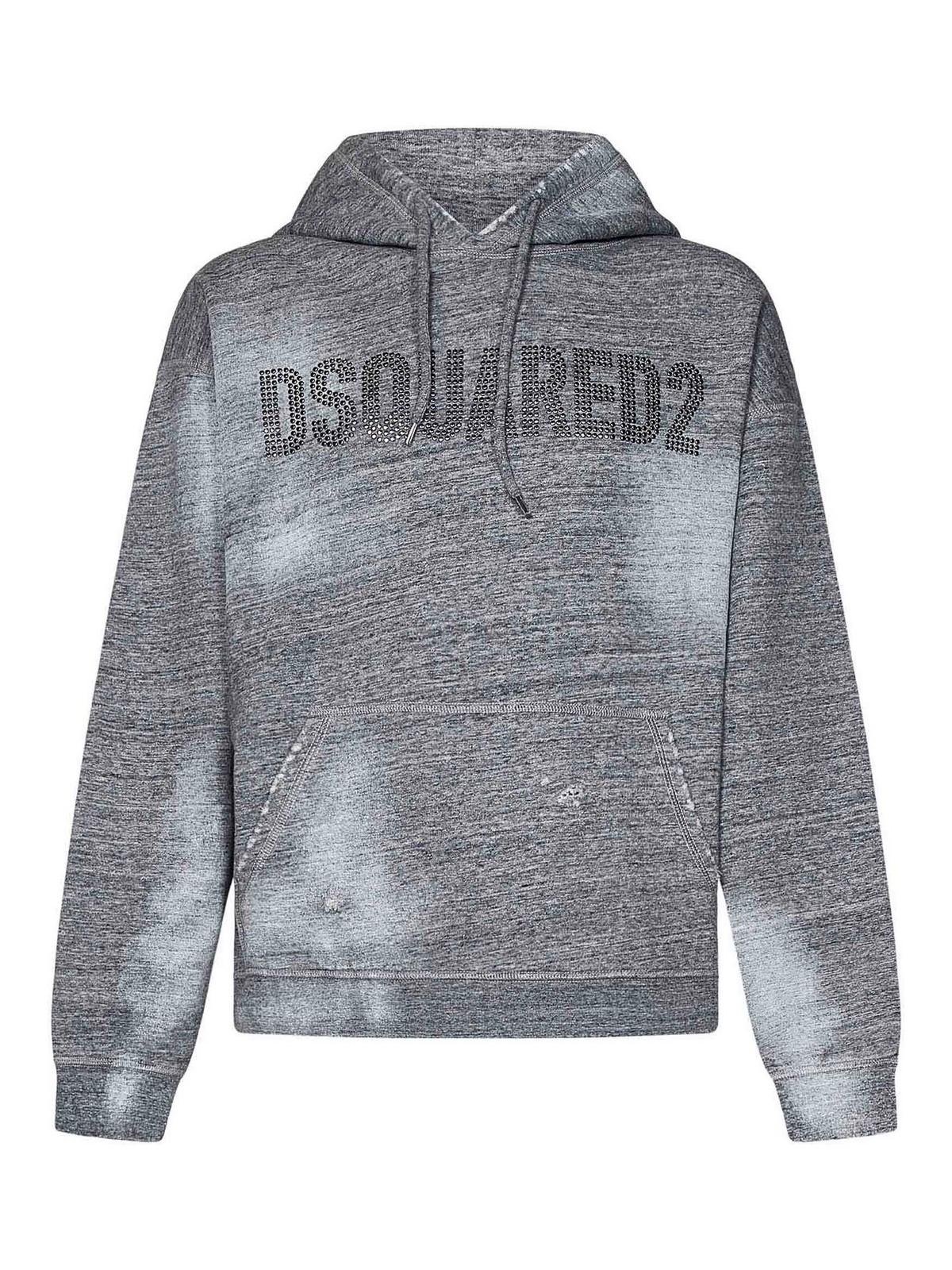 Brushed Cotton Fleece Hoodie S71GU0696S25477860M (Dsquared2 / スウェット・フーディー ) | Dsquared2 (ディースクエアード)
