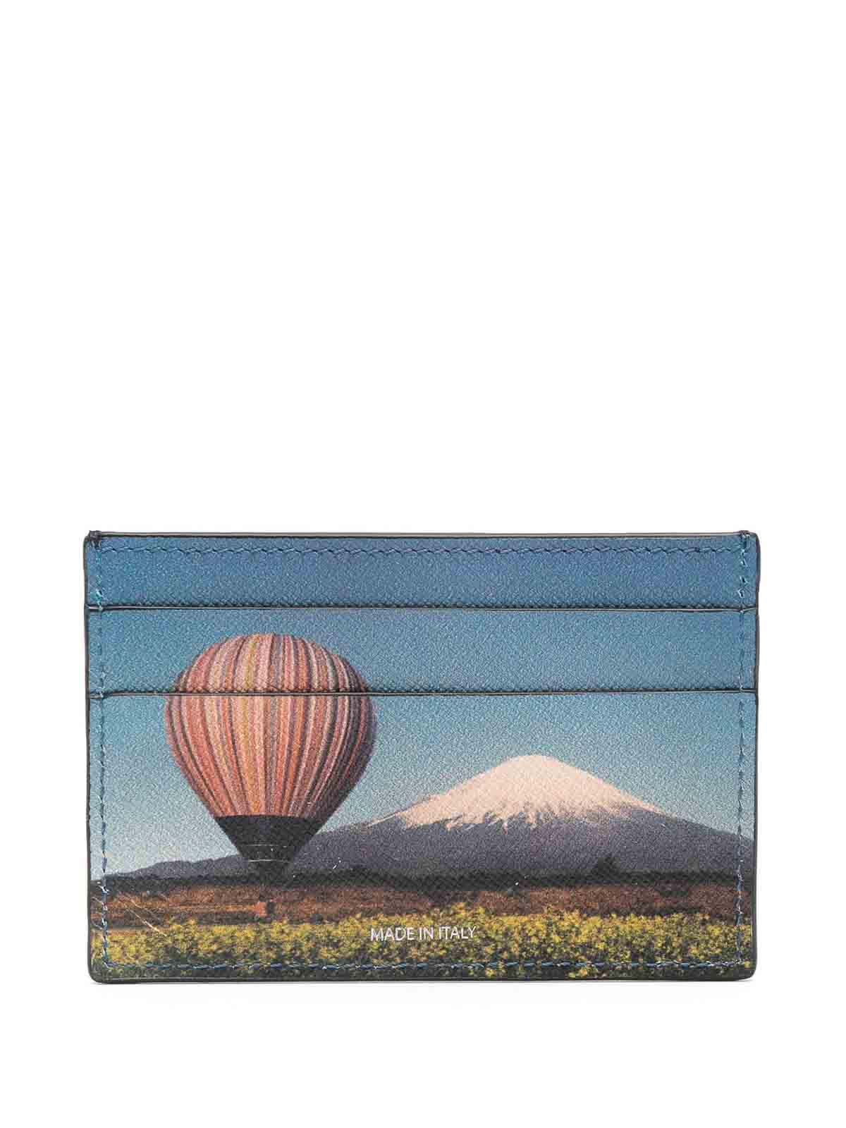 Stripe Balloon Mount Fuji-Print Card Holder M1A4768NMFUJI79 (Paul Smith / 財布・カードケース ) | Paul Smith (ポール・スミス)(1)