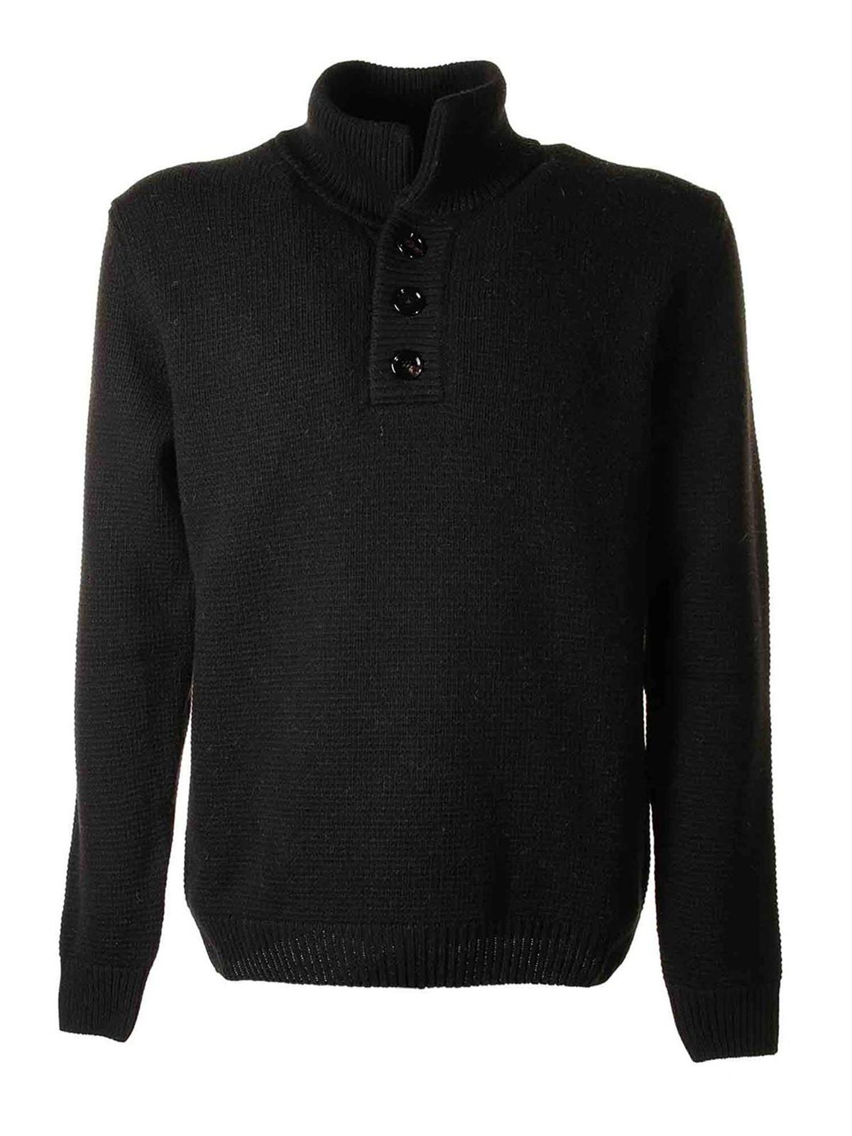 Black turtleneck sweater UT206M00901U999 (DONDUP / ニット・セーター・カーディガン ) | DONDUP (ドンダップ)