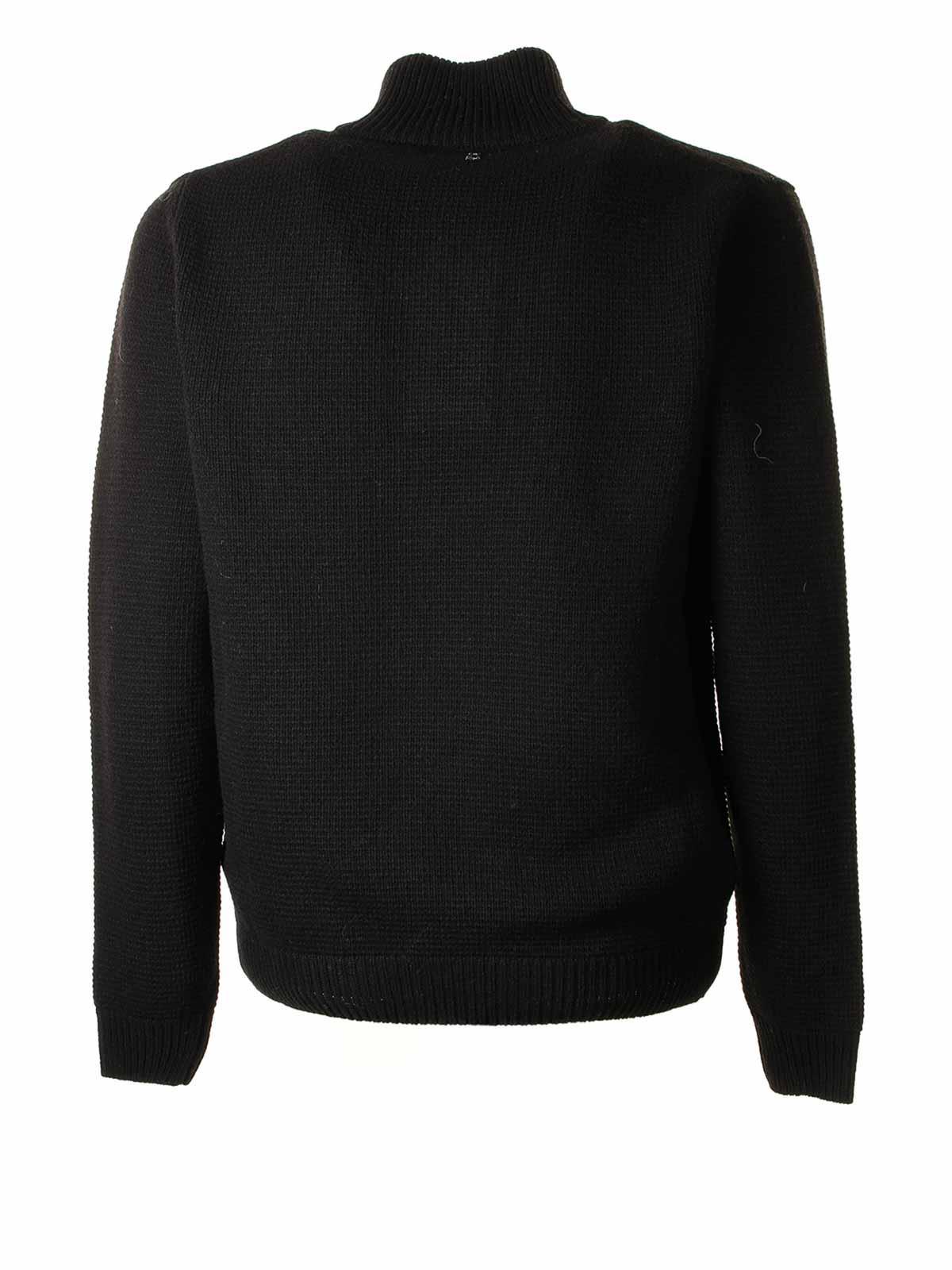 Black turtleneck sweater UT206M00901U999 (DONDUP / ニット・セーター・カーディガン ) | DONDUP (ドンダップ)(1)