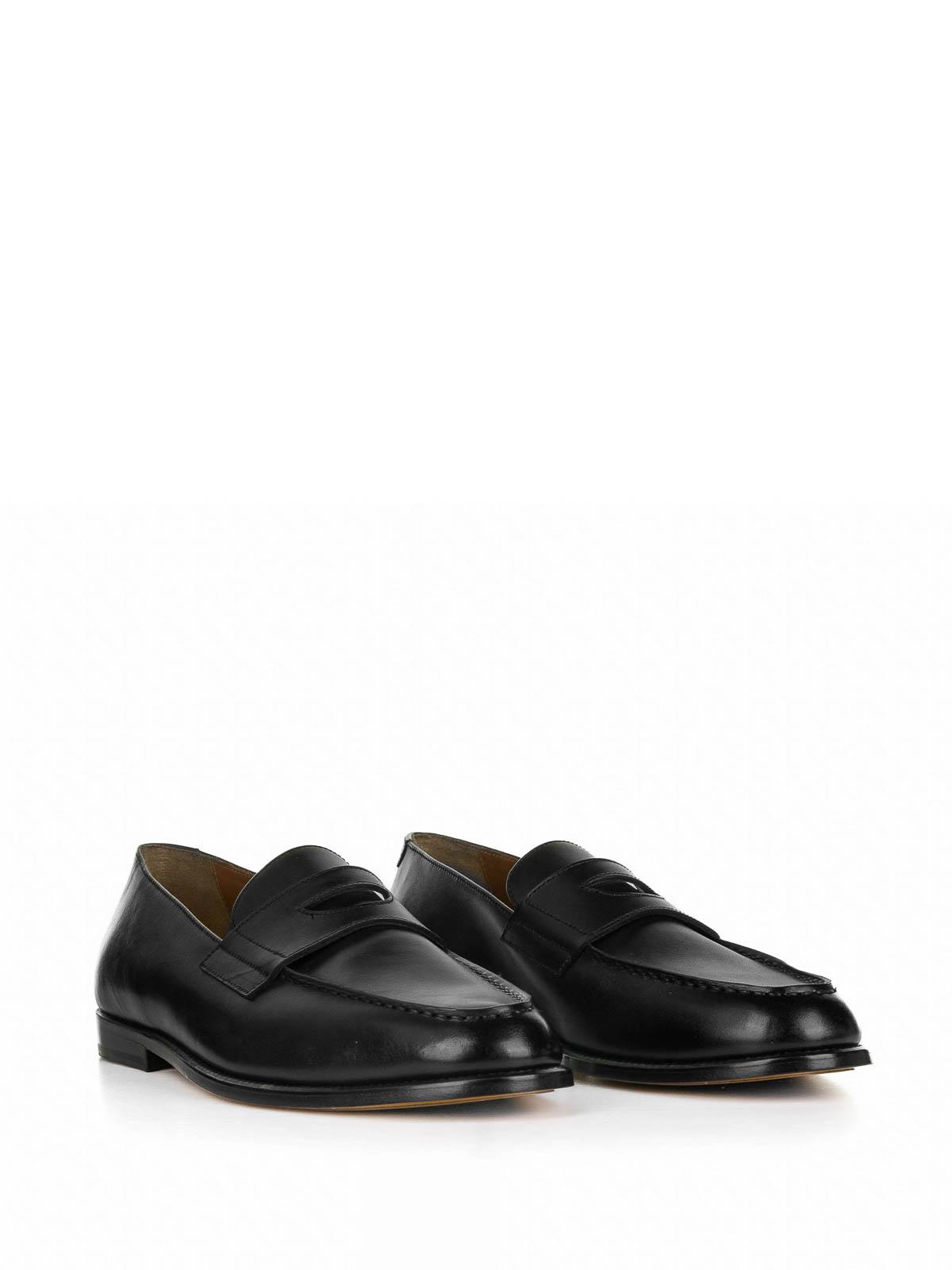 Doucals Black Leather loafers DU3260MARIUF159NN00 (DOUCAL'S / ローファー ) | DOUCAL'S (デュカルス)(1)