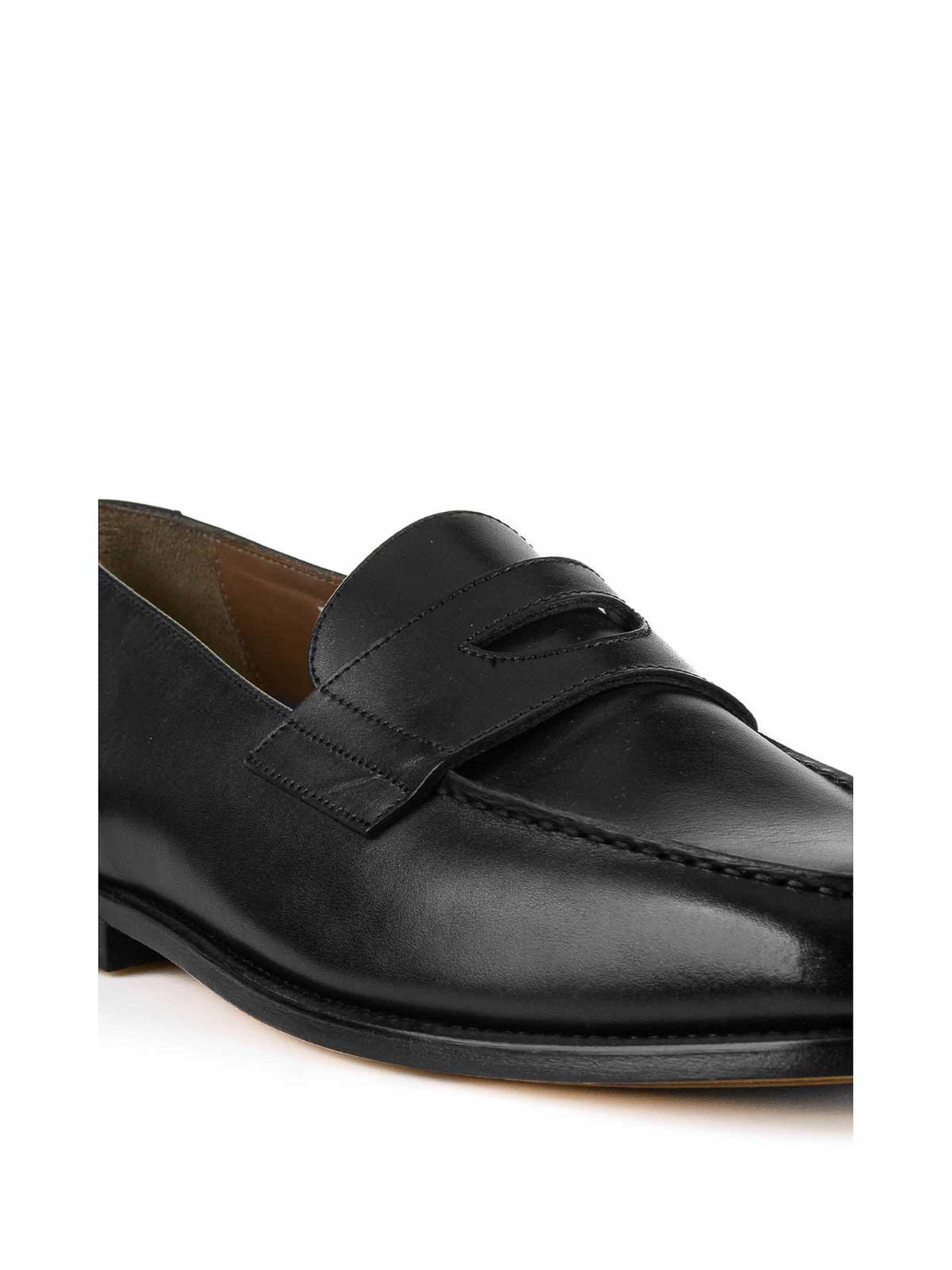 Doucals Black Leather loafers DU3260MARIUF159NN00 (DOUCAL'S / ローファー ) | DOUCAL'S (デュカルス)(3)