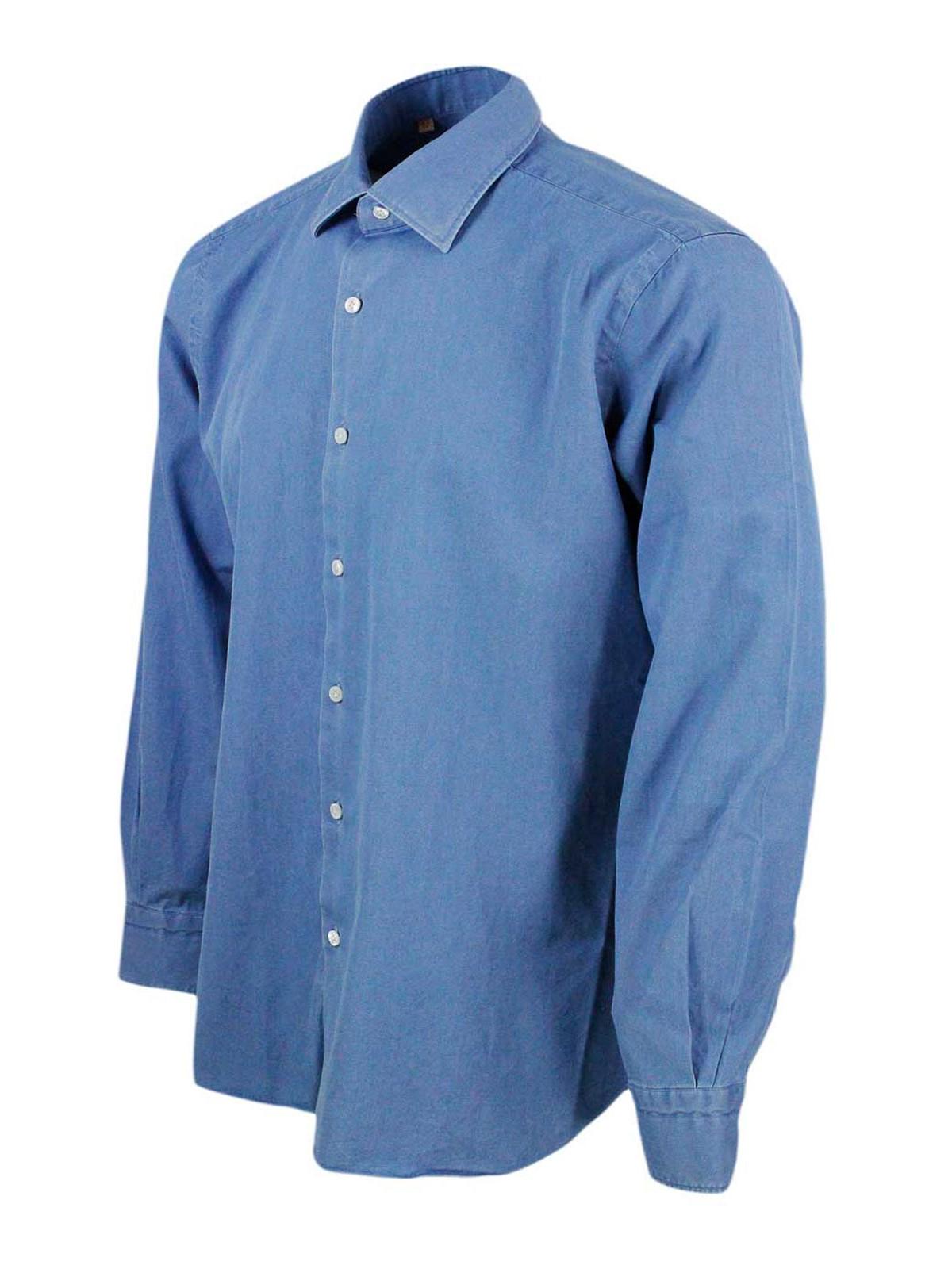 Shirt Light Denim K1U10PZ01PZ998U002 (BARBA / シャツ・ブラウス ) | BARBA (バルバ)(1)