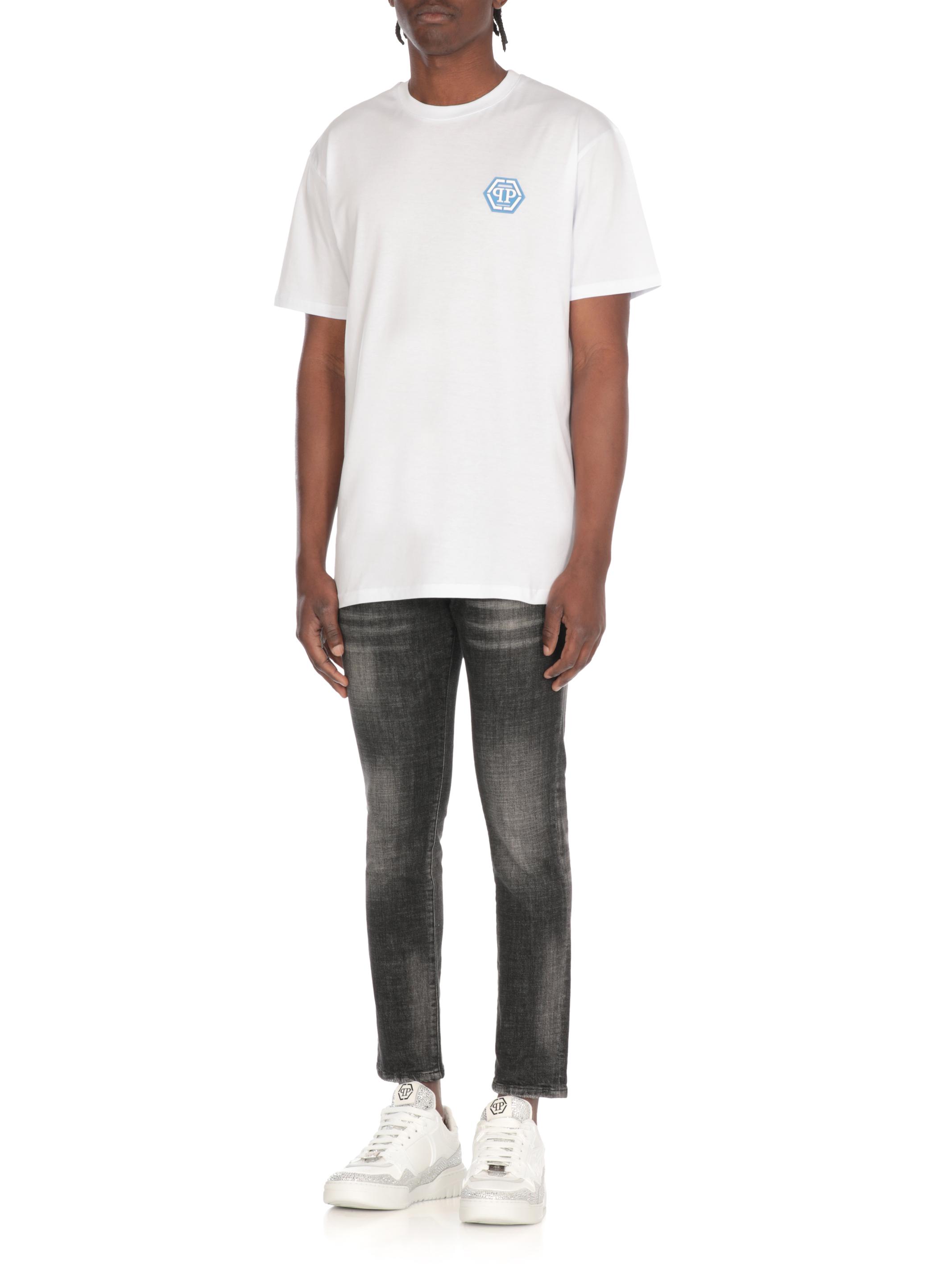 Philipp Plein T-shirts and Polos White PAECMTK8109PJY002N01 (PHILIPP PLEIN / Tシャツ・カットソー ) | PHILIPP PLEIN (フィリップ プレイン)(1)