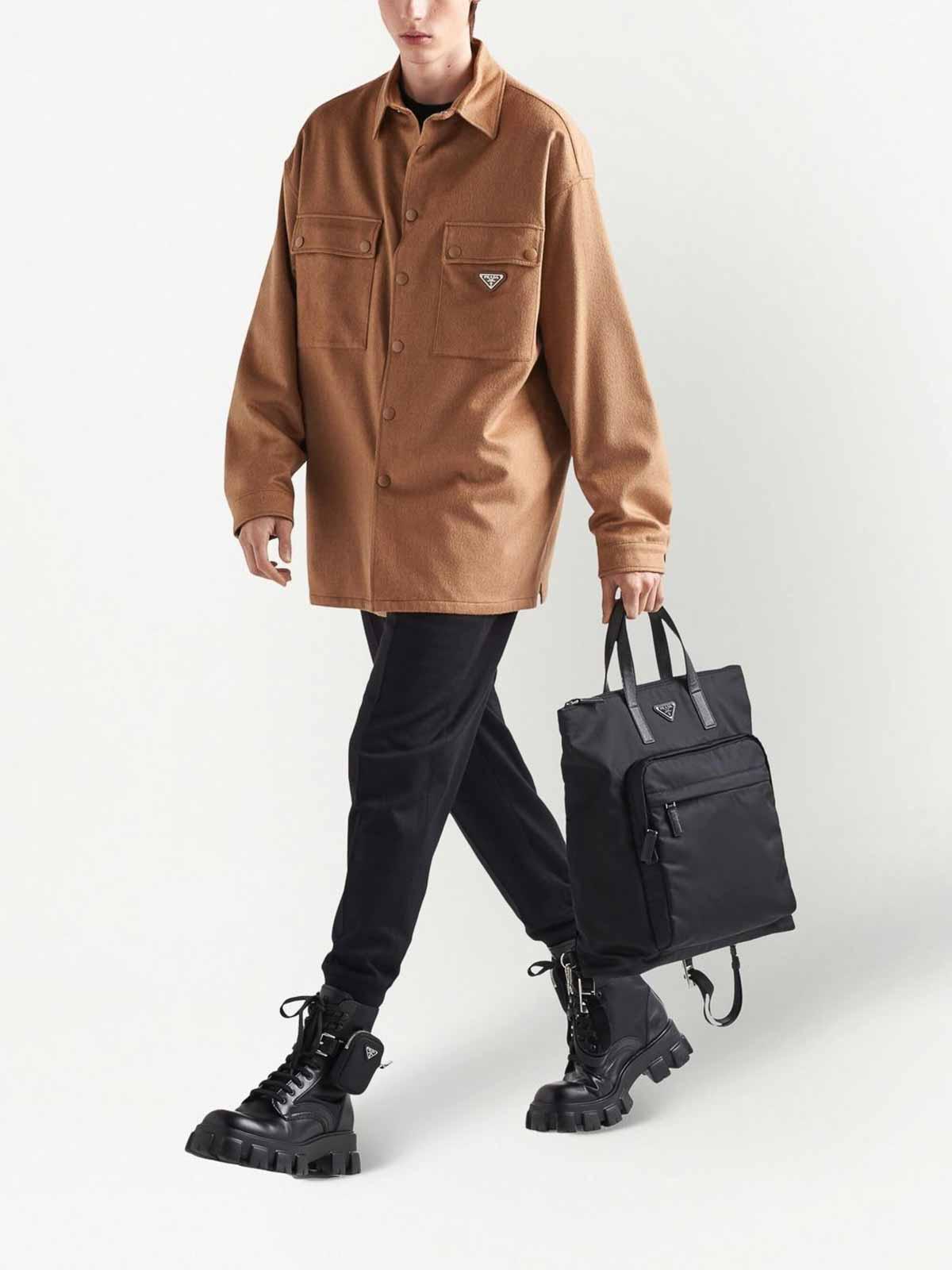 Re-Nylon Saffiano-Leather Tote Bag 2VG098VOOO2DMGF0002 (Prada / ハンドバッグ・ショルダーバッグ ) | Prada (プラダ)(1)