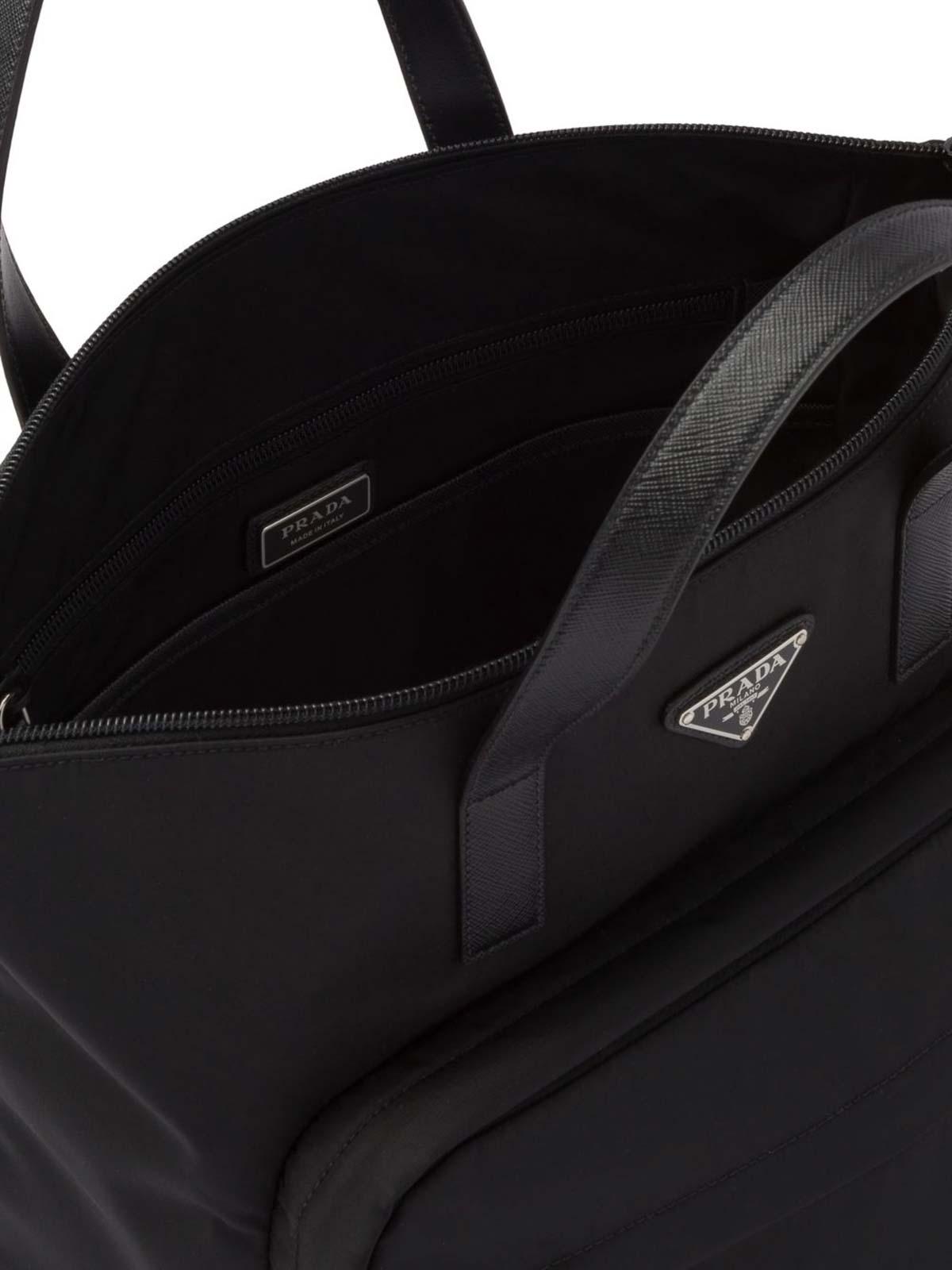 Re-Nylon Saffiano-Leather Tote Bag 2VG098VOOO2DMGF0002 (Prada / ハンドバッグ・ショルダーバッグ ) | Prada (プラダ)(4)