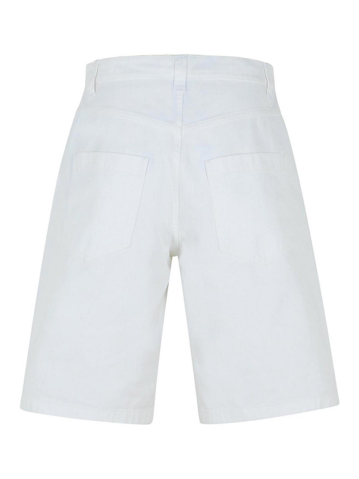 White Cotton Bermuda Shorts 034102270001 (MOSCHINO / ショートパンツ ) | MOSCHINO (モスキーノ)(1)