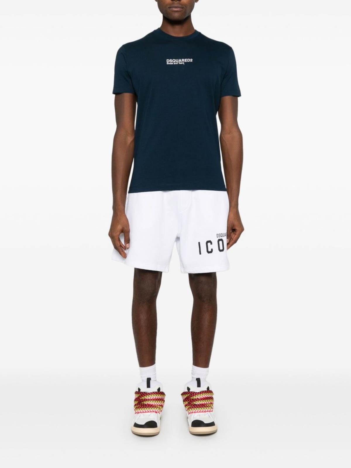 T-Shirt Navy Blue S74GD0946D20020478 (Dsquared2 / Tシャツ・カットソー ) | Dsquared2 (ディースクエアード)(1)