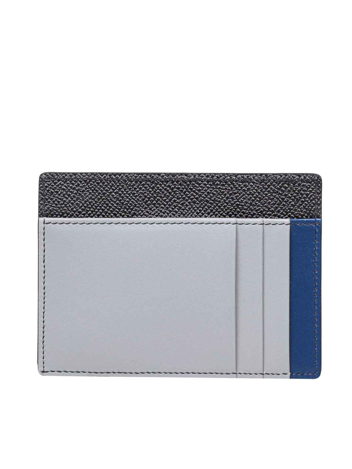 Portacarte in Dauphine black/blue color BP3325A6N728F701 (Dolce & Gabbana / 財布・カードケース ) | Dolce & Gabbana (ドルチェガッバーナ)(1)