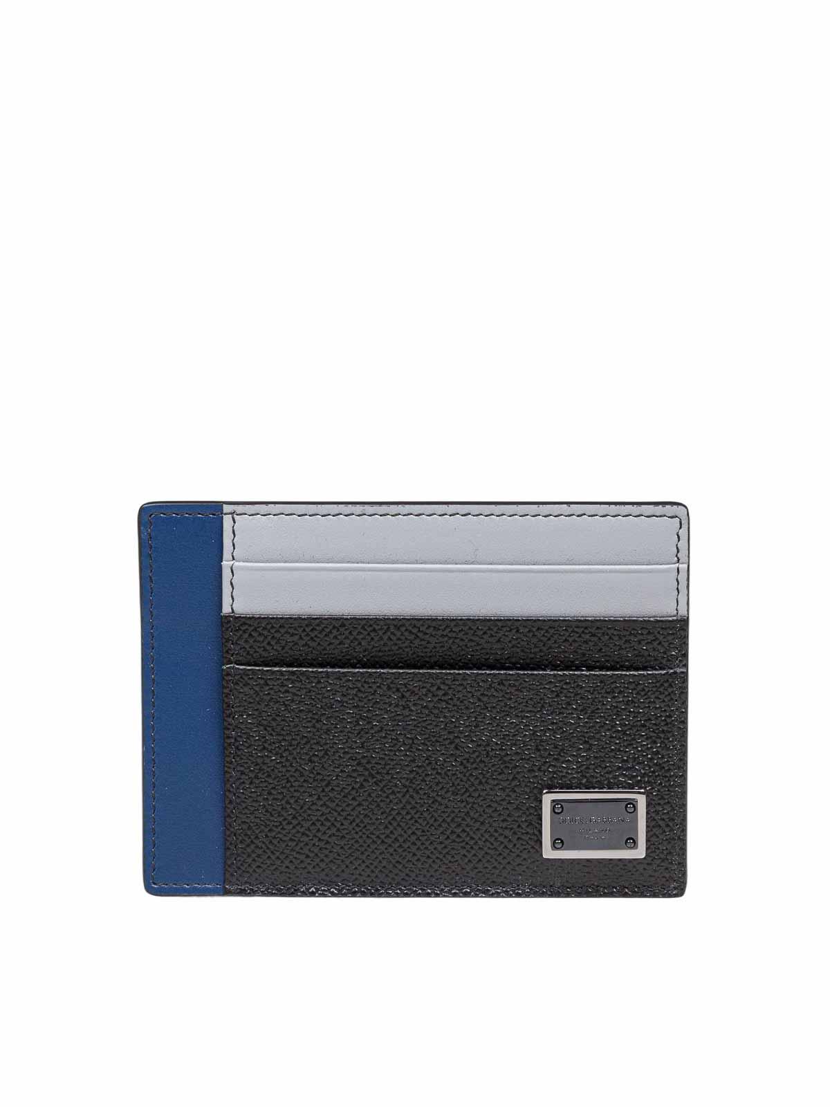Portacarte in Dauphine black/blue color BP3325A6N728F701 (Dolce & Gabbana / 財布・カードケース ) | Dolce & Gabbana (ドルチェガッバーナ)(2)
