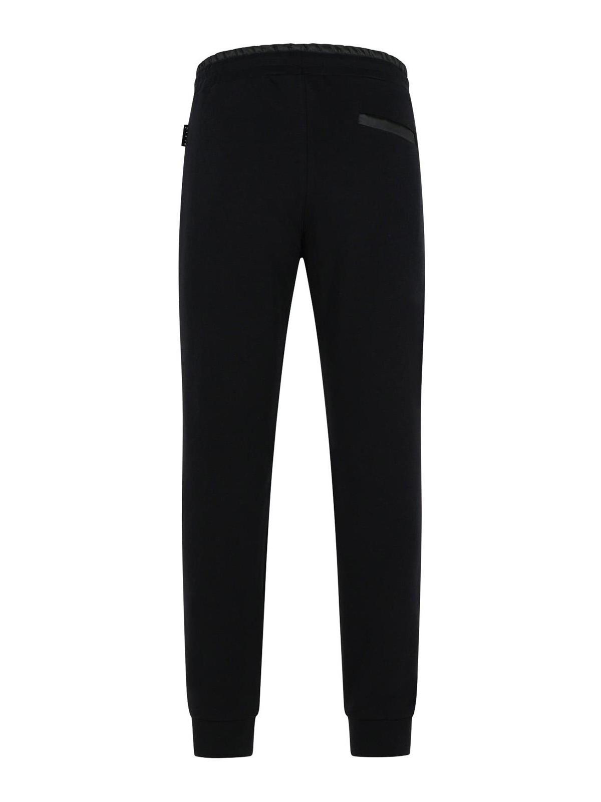 Jogger Black Cotton Pants SAECMJT2523PTE003N02 (PHILIPP PLEIN / パンツ ) | PHILIPP PLEIN (フィリップ プレイン)(1)