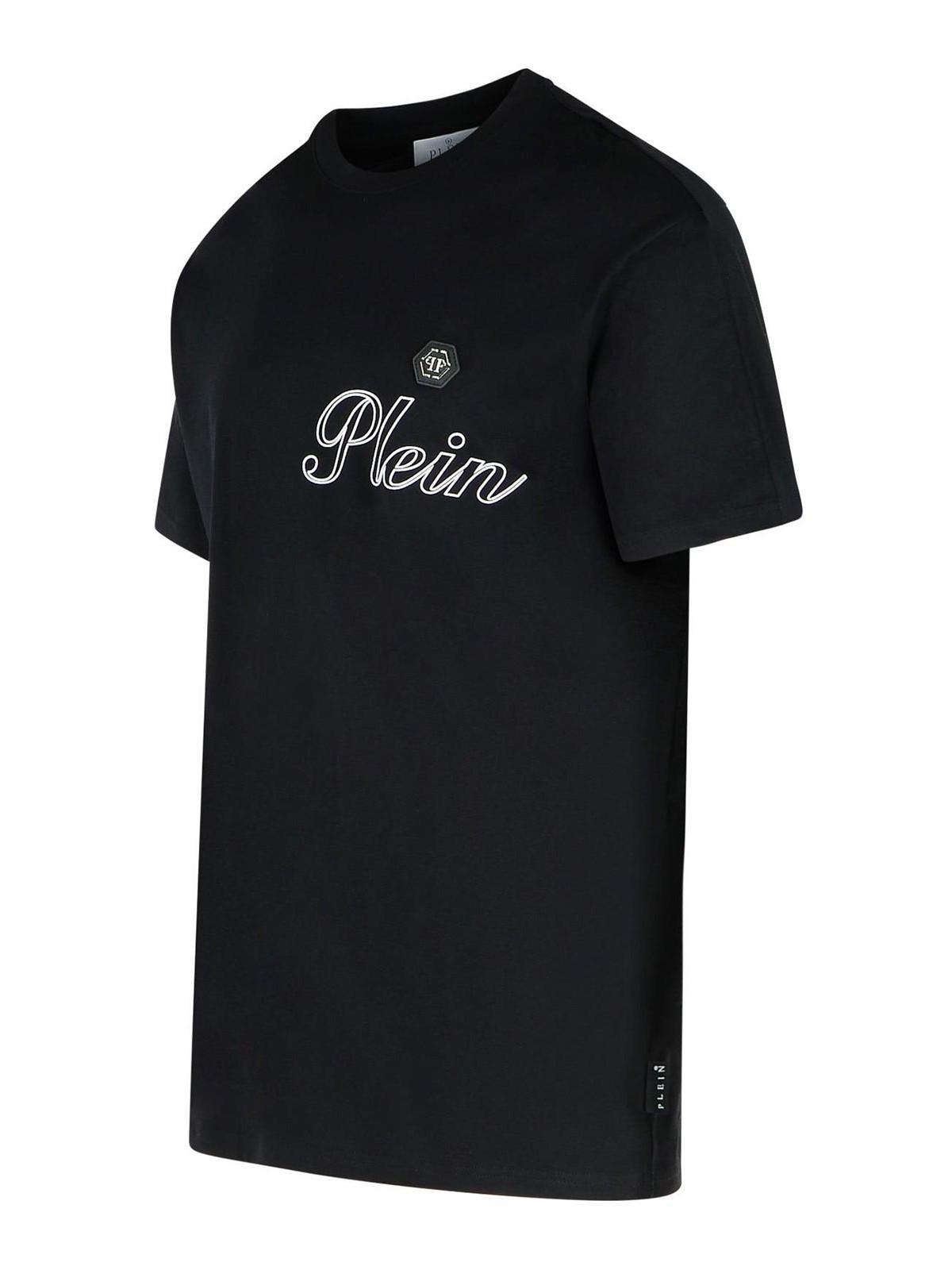 Black Cotton T-Shirt SAECMTK8063PJY002N0201 (PHILIPP PLEIN / Tシャツ・カットソー ) | PHILIPP PLEIN (フィリップ プレイン)(2)