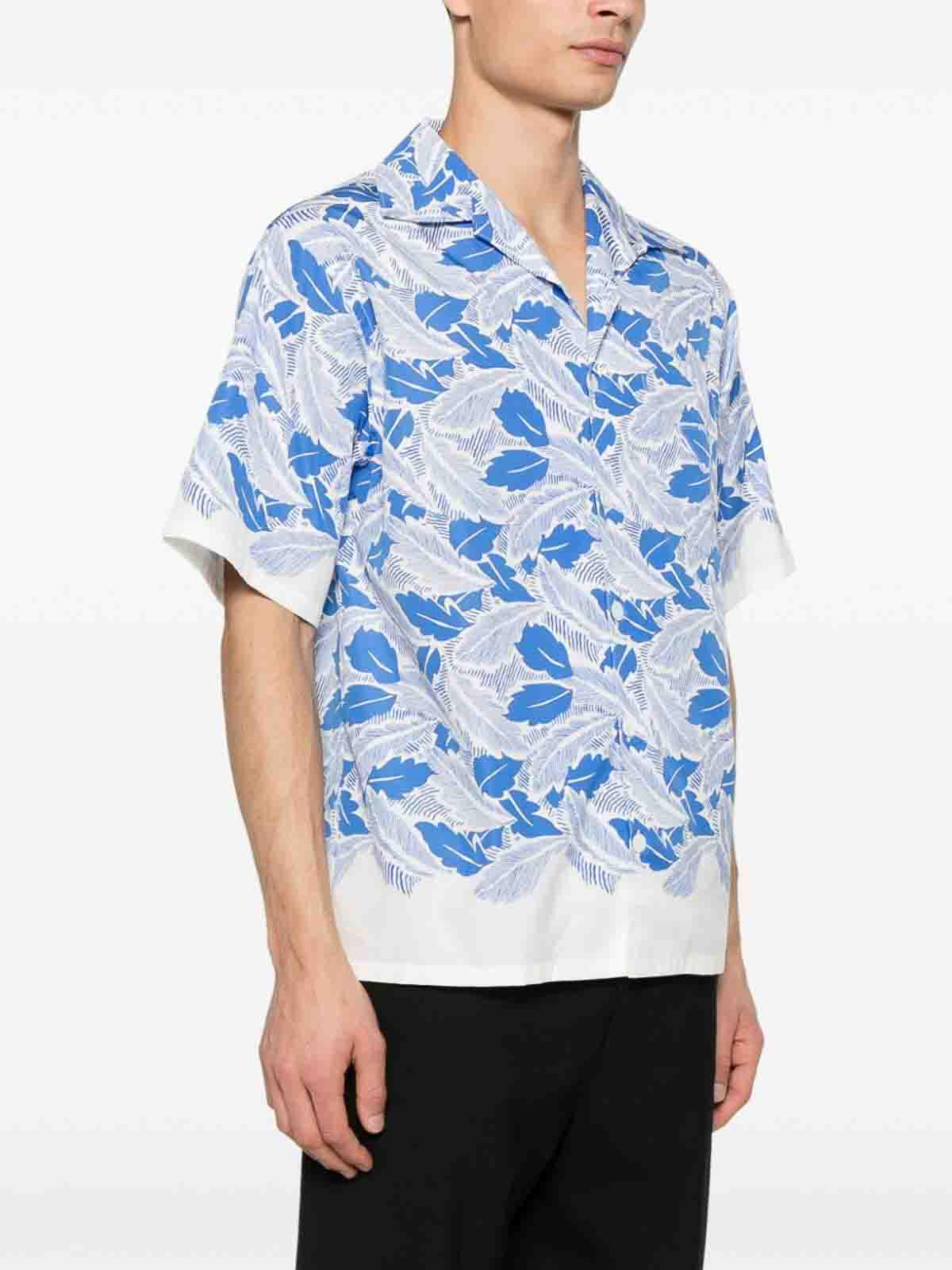 Short-Sleeved Printed Cotton Shirt UCS41416YLSUMOF0013 (Prada / シャツ・ブラウス ) | Prada (プラダ)(2)
