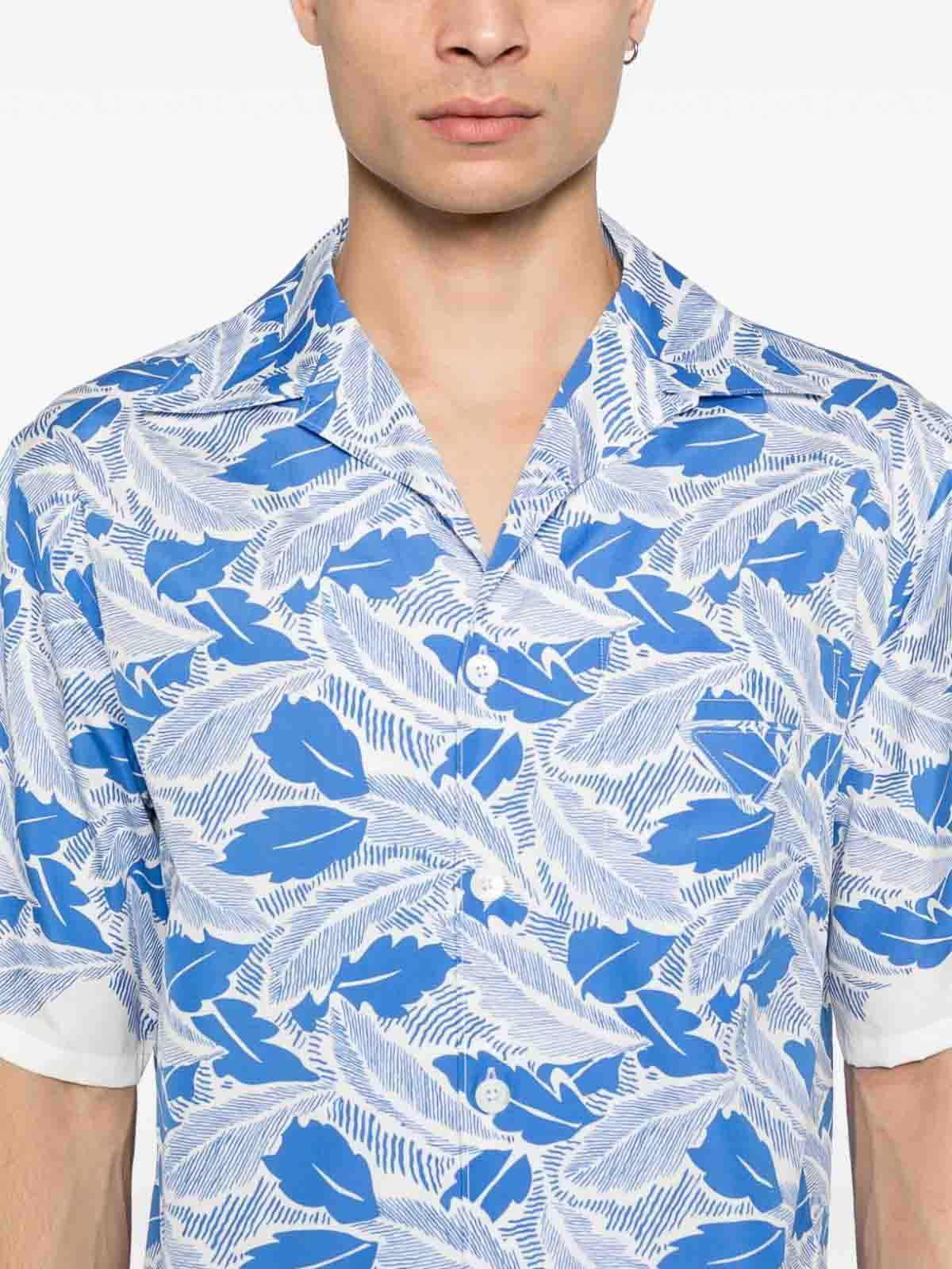 Short-Sleeved Printed Cotton Shirt UCS41416YLSUMOF0013 (Prada / シャツ・ブラウス ) | Prada (プラダ)(3)