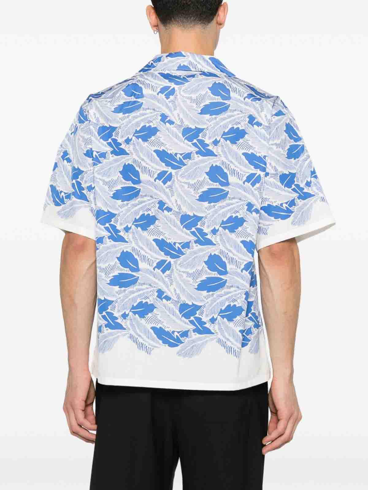 Short-Sleeved Printed Cotton Shirt UCS41416YLSUMOF0013 (Prada / シャツ・ブラウス ) | Prada (プラダ)(4)