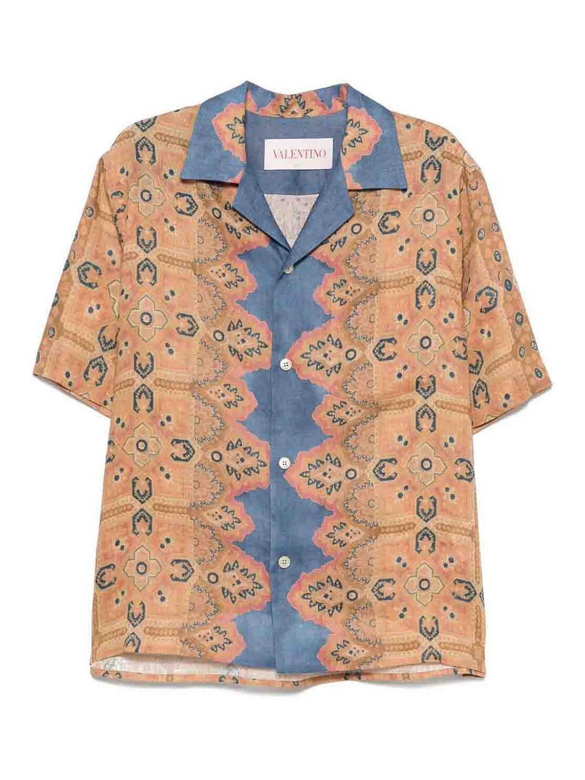 `Voyage Imaginarie` Bowling Shirt 6V3AA111AMWQQ4 (Valentino Garavani / シャツ・ブラウス ) | Valentino Garavani (ヴァレンティノ)