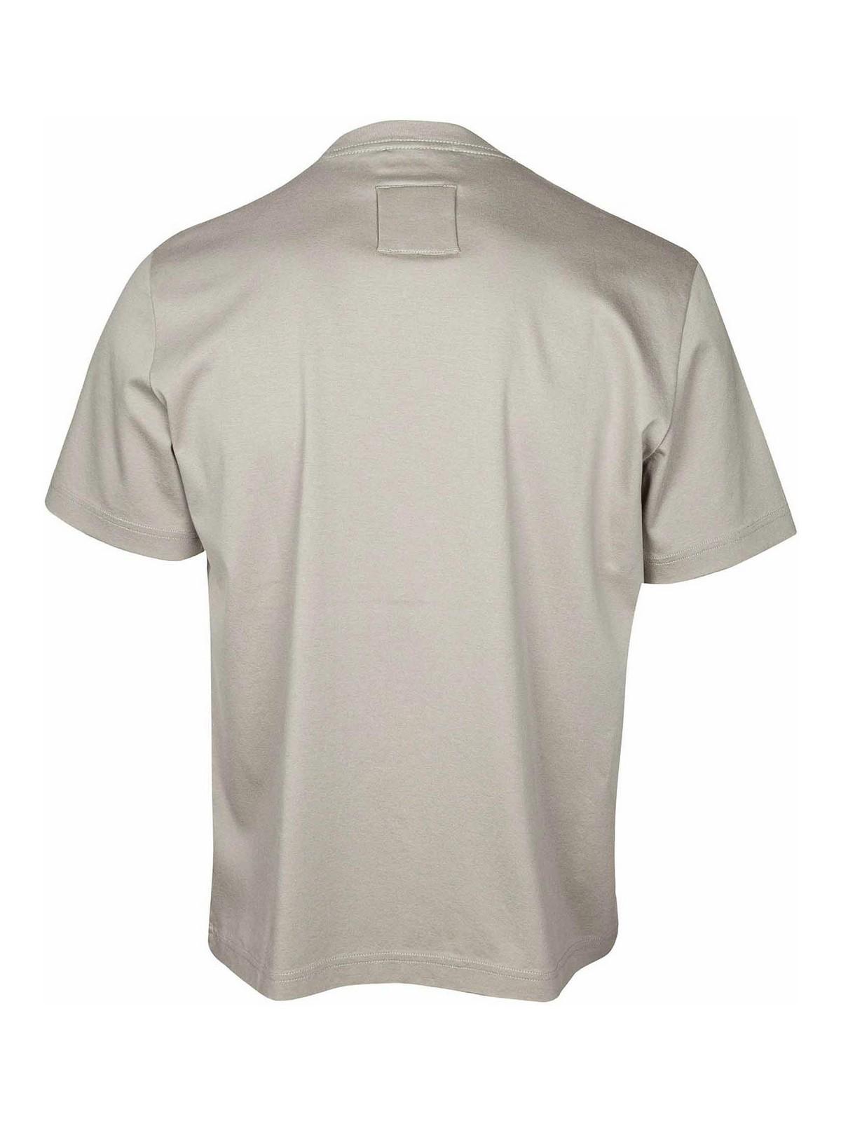 Denim t-shirt with embroidered logo RMTS0115J170 (LANVIN / Tシャツ・カットソー ) | LANVIN (ランバン)(1)