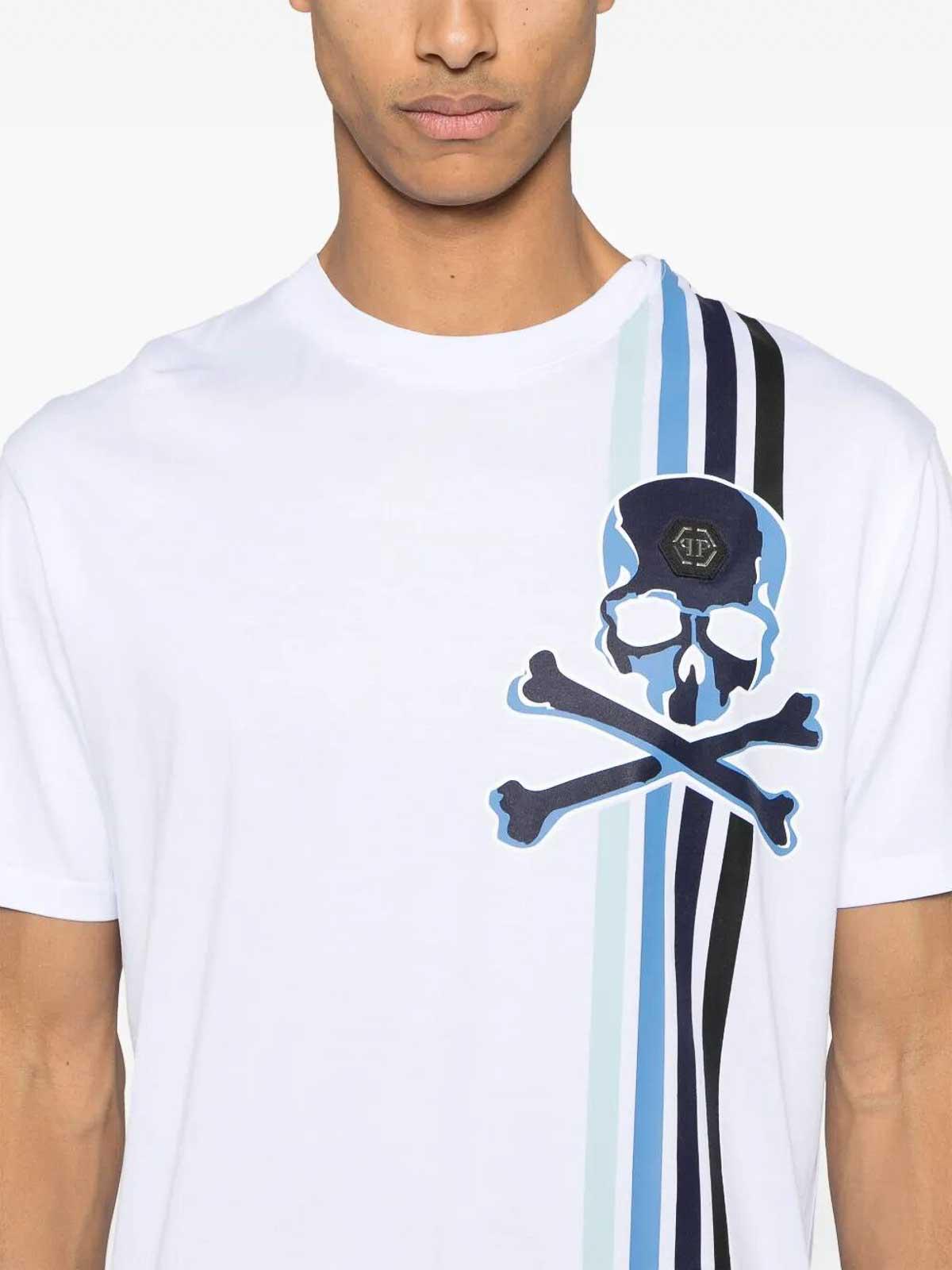 Skull&BonesShort Sleeve Round SAECMTK8111PJY002N0108 (PHILIPP PLEIN / Tシャツ・カットソー ) | PHILIPP PLEIN (フィリップ プレイン)(1)