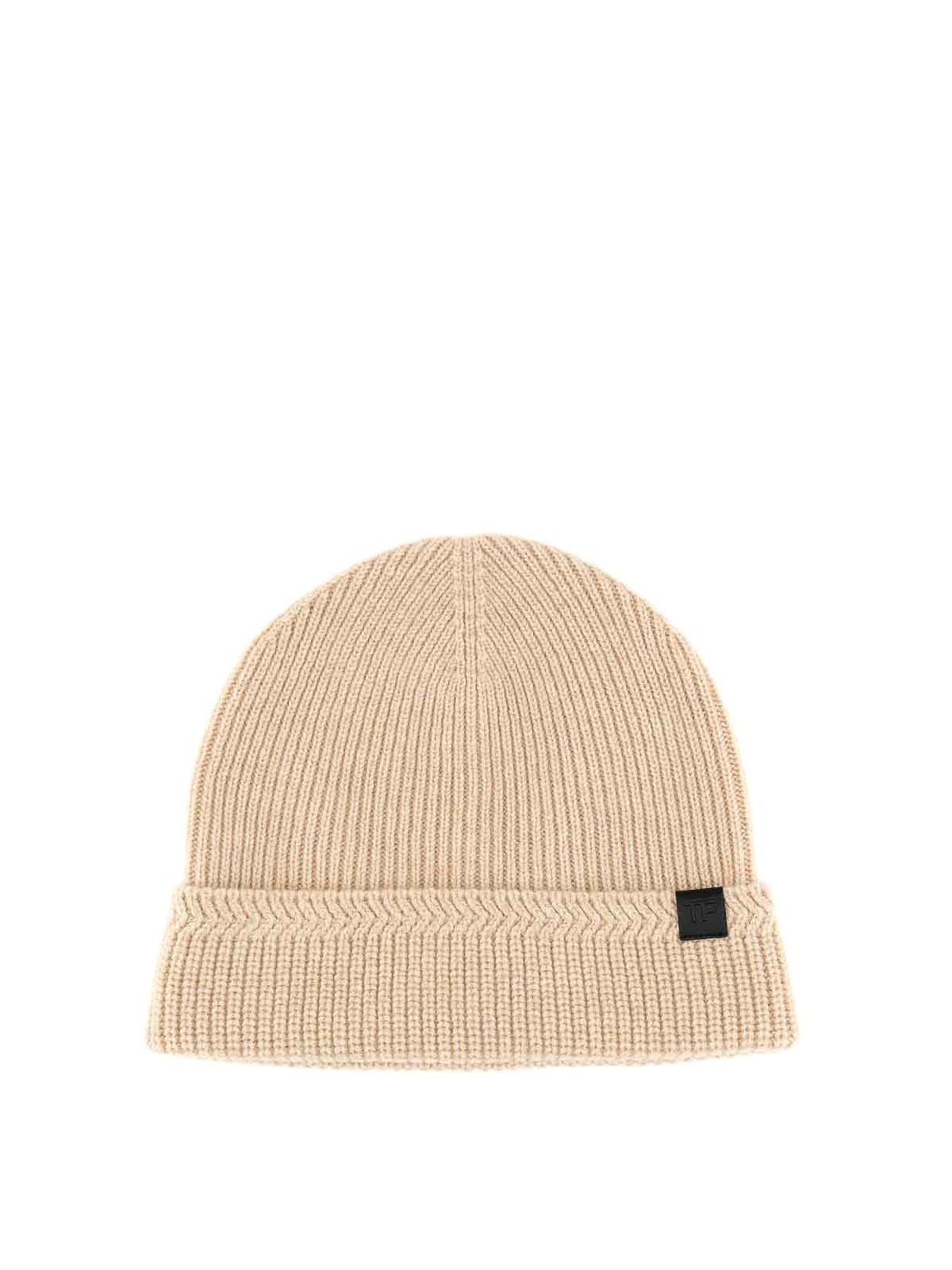 Cashmere Beanie Hat KHR003YMW041S24JB202 (TOM FORD / 帽子 ) | TOM FORD (トムフォード)