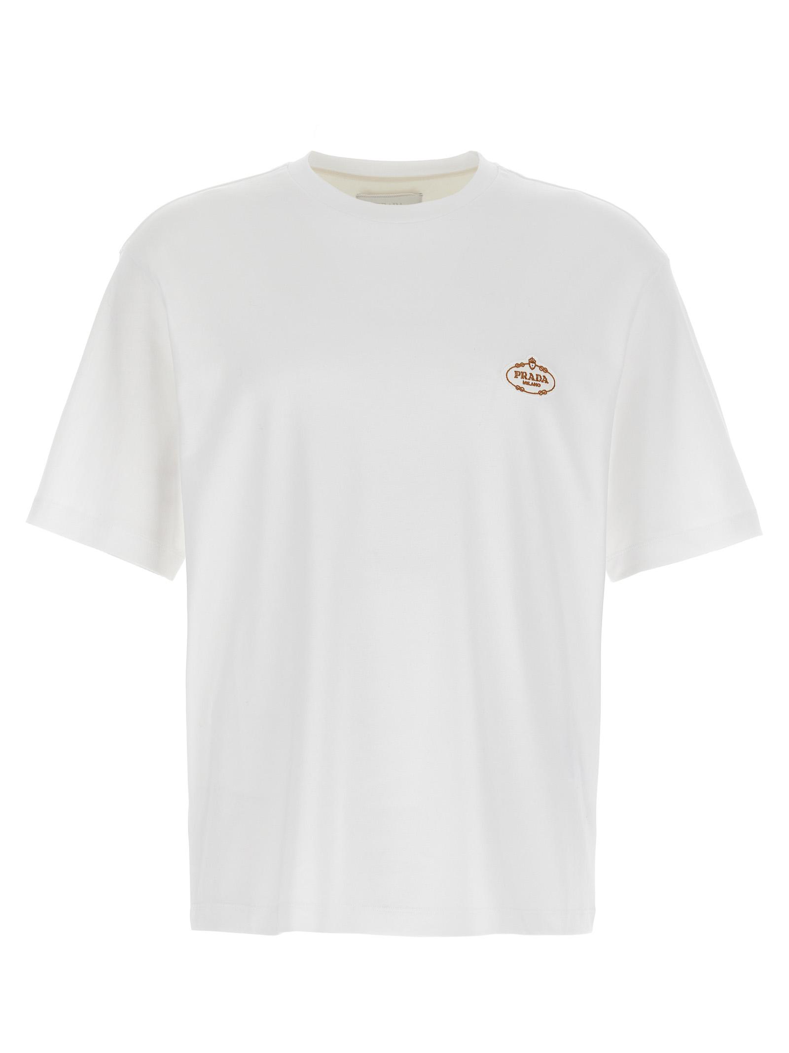 'Interlock' T-shirt UJN837SWM2240F0009 (Prada / Tシャツ・カットソー ) | Prada (プラダ)