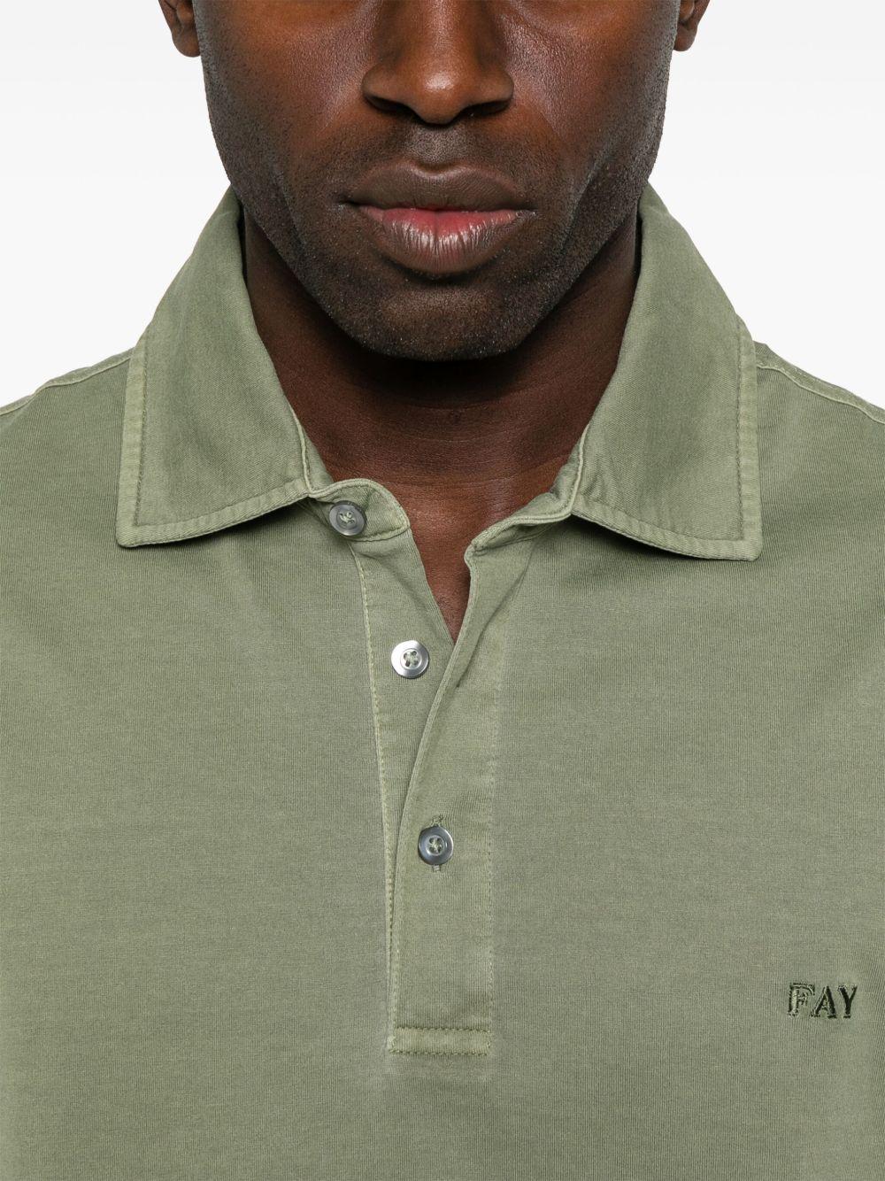 Fay T-shirts and Polos Green NPMB250143TUY1V201 (Fay / ポロシャツ ) | Fay (フェイ)(3)