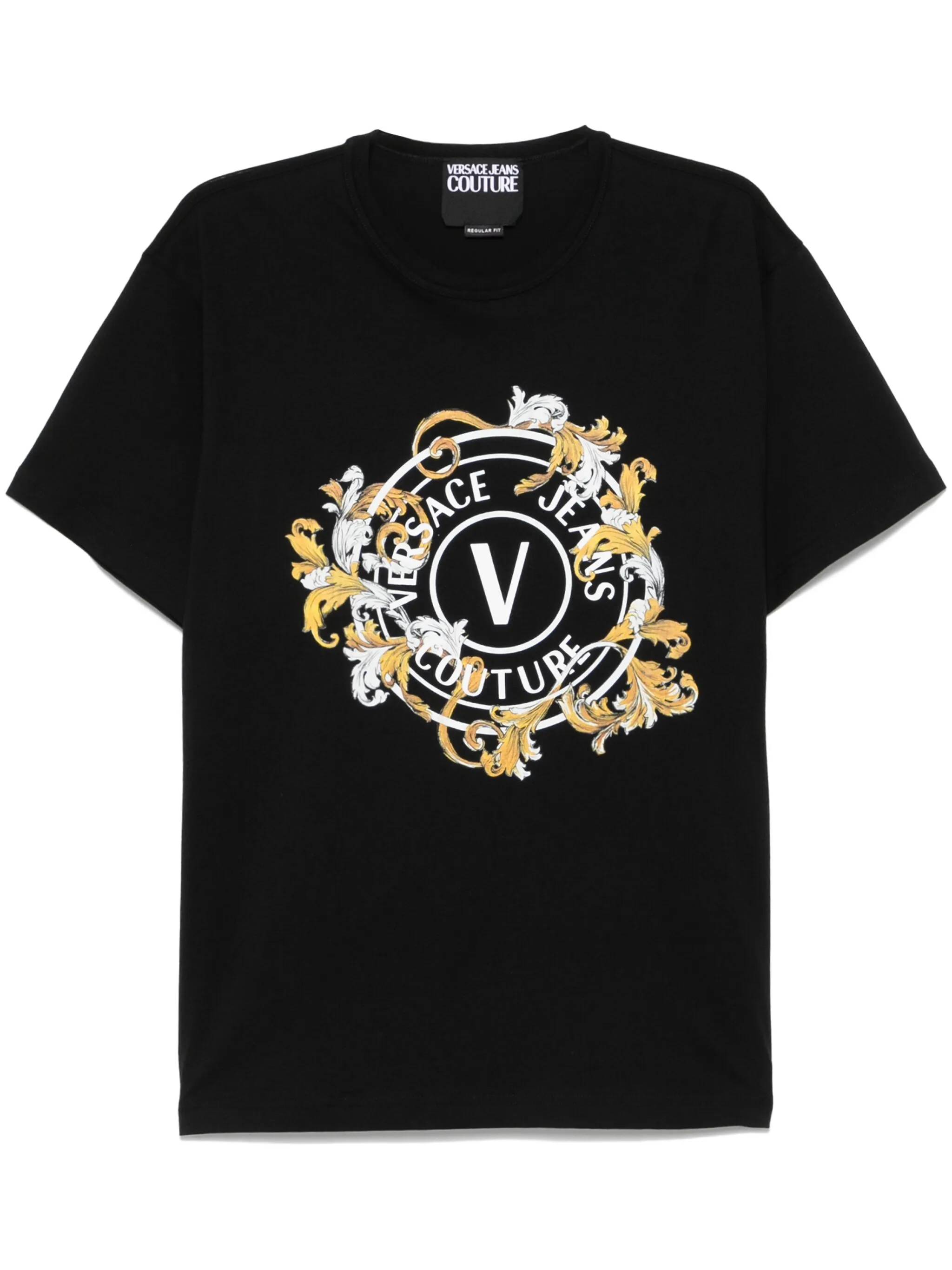 Versace Jeans T-shirts and Polos Black 78GAHC01CJ01CG89 (VERSACE JEANS COUTURE / Tシャツ・カットソー ) | VERSACE JEANS COUTURE (ヴェルサーチェ ジーンズ クチュール)