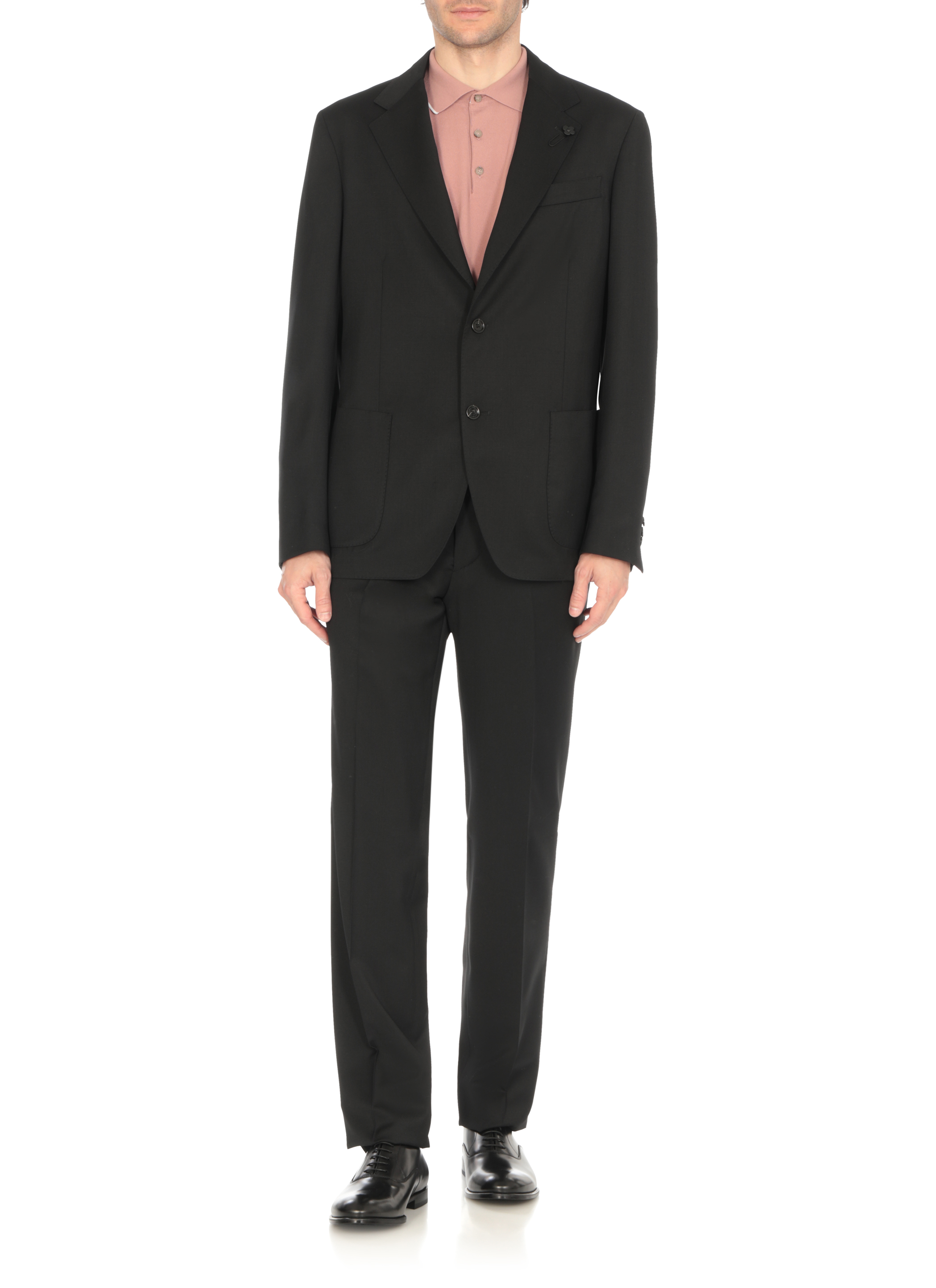 Doucal's Flat shoes Black DU2630YORKUF269NN00SPAZZOLATONEROFDONERO (DOUCAL'S / レースアップ ) | DOUCAL'S (デュカルス)(1)