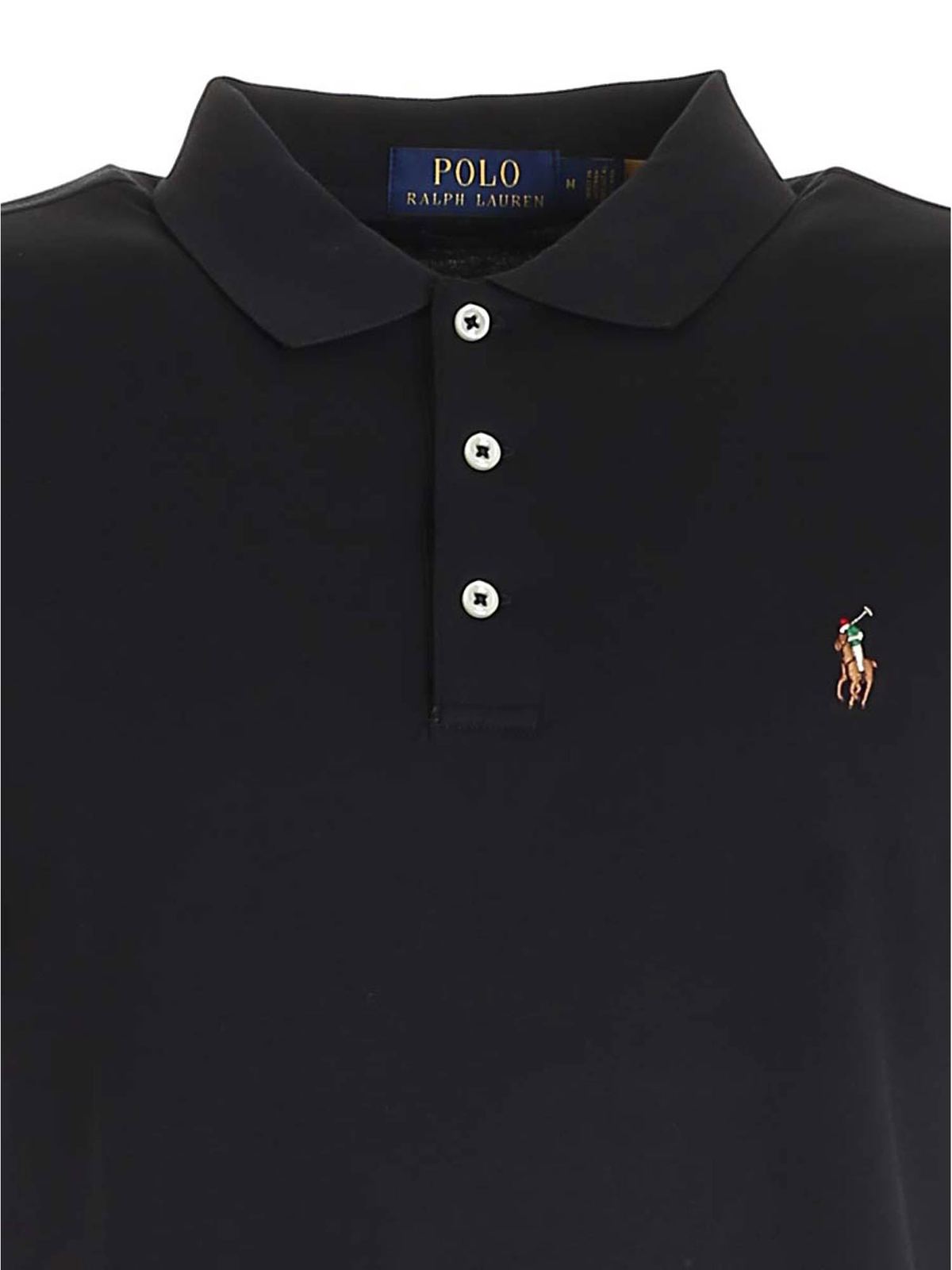 Logo embroidery polo shirt in black 710685514002 (Polo Ralph Lauren / ポロシャツ ) | Polo Ralph Lauren (ポロ ラルフ ローレン)(2)